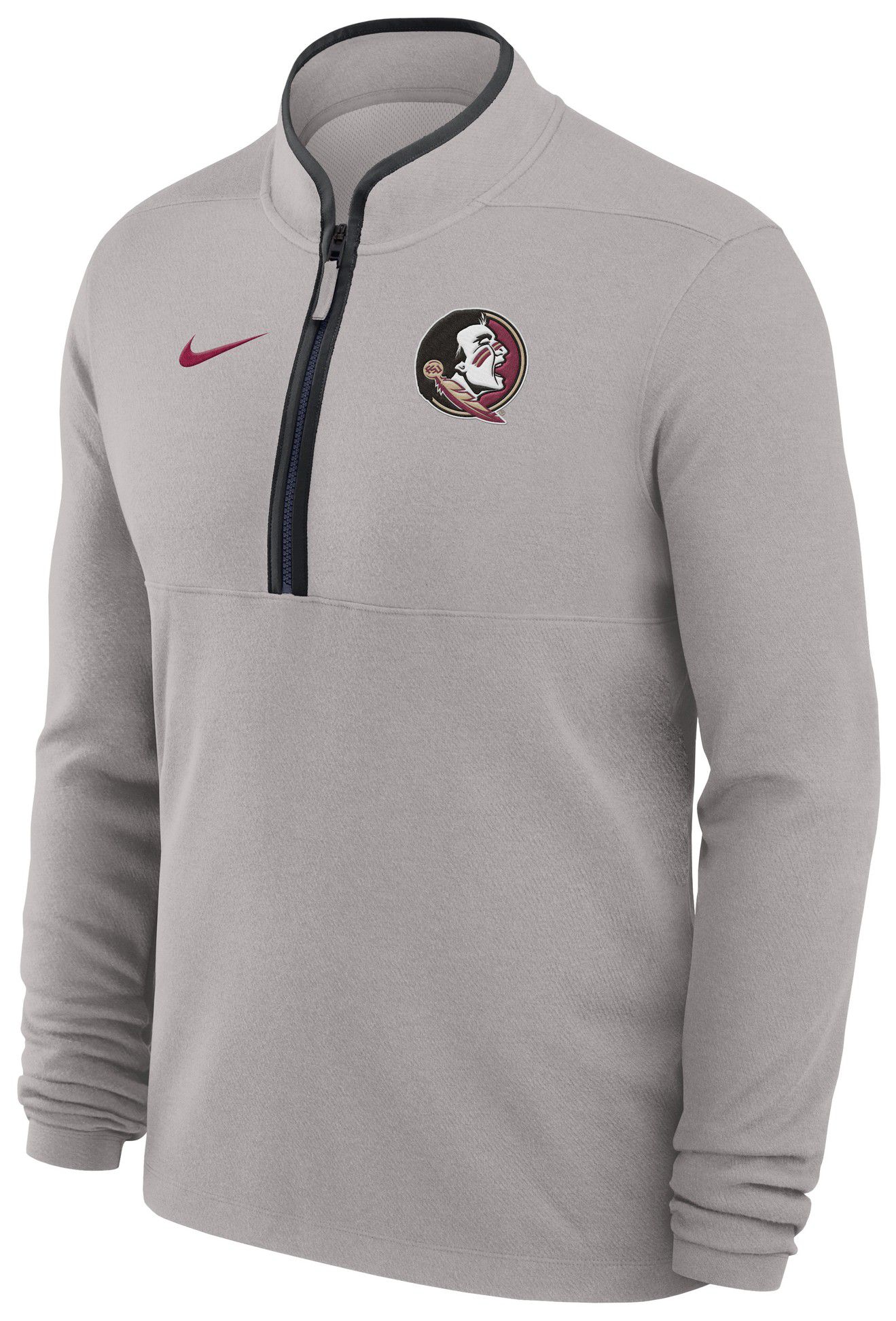 Nike Adult Florida State Seminoles Victory Pewter Grey 1/2 Zip Sweater product image