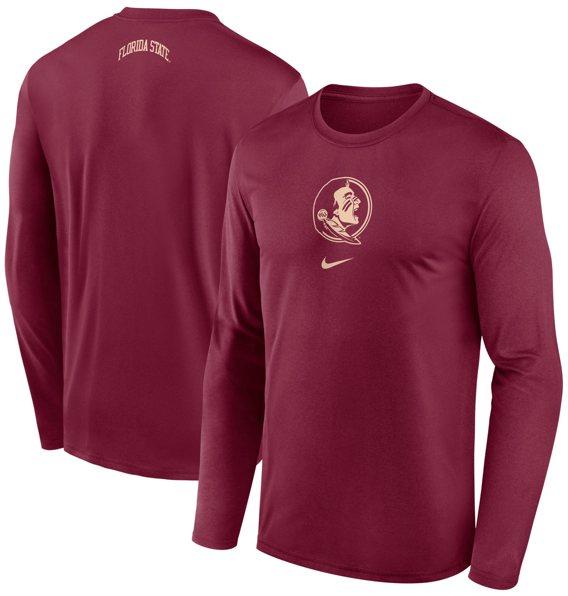 Nike Men's Florida State Seminoles Garnet Dri-FIT Shooter Long Sleeve T-Shirt product image