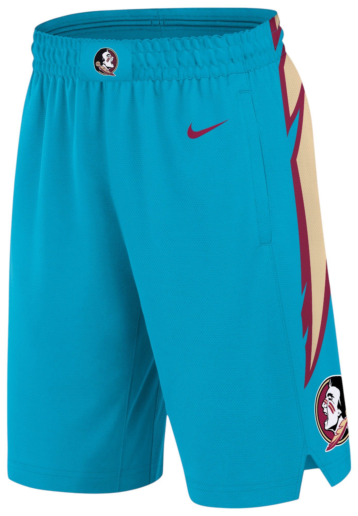 Nike Men's Florida State Seminoles Dark Turquoise Replica Basketball Shorts product image