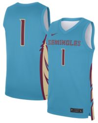 Nike Men's Florida State Seminoles Dark Turquoise Replica Basketball ...