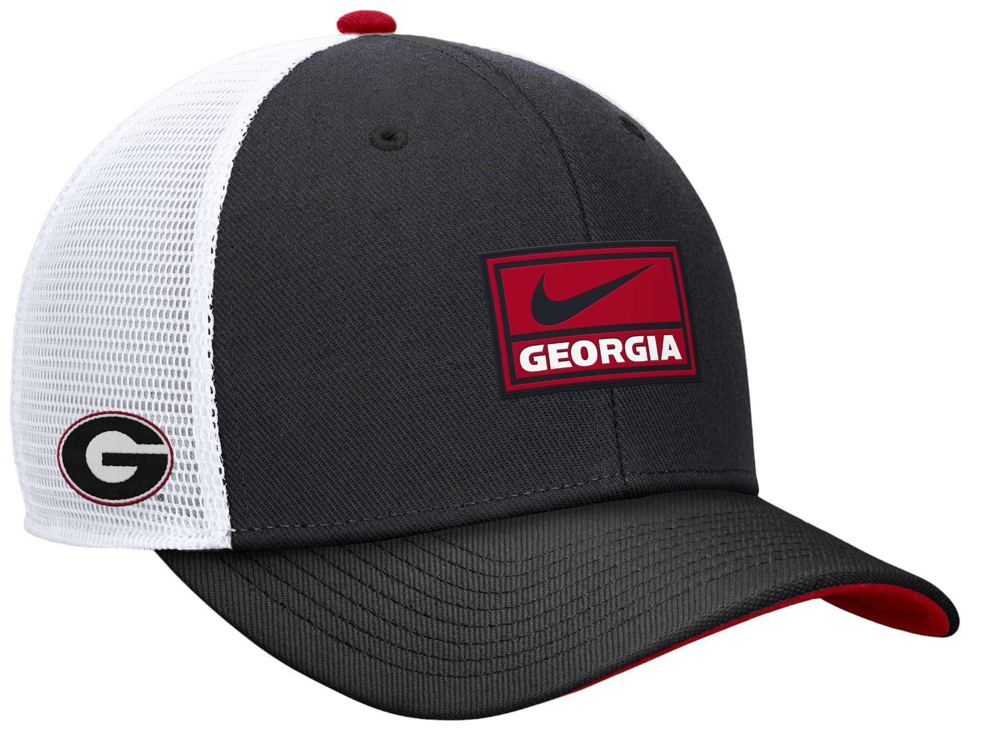 Nike Men's Georgia Bulldogs Black Rise Adjustable Trucker Hat product image
