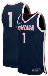Nike Men's Gonzaga Bulldogs Blue Replica Basketball Jersey