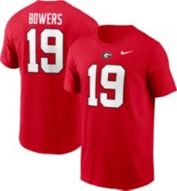 Nike Men's Georgia Bulldogs Brock Bowers #19 Red Jersey T-Shirt