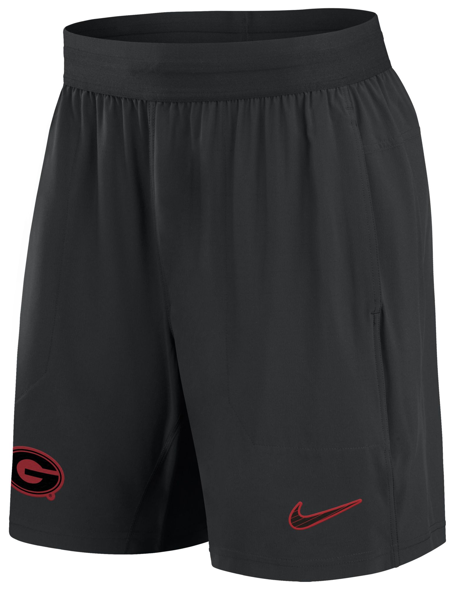 Nike Women's Georgia Bulldogs Black Dri-FIT Woven Logo Shorts product image