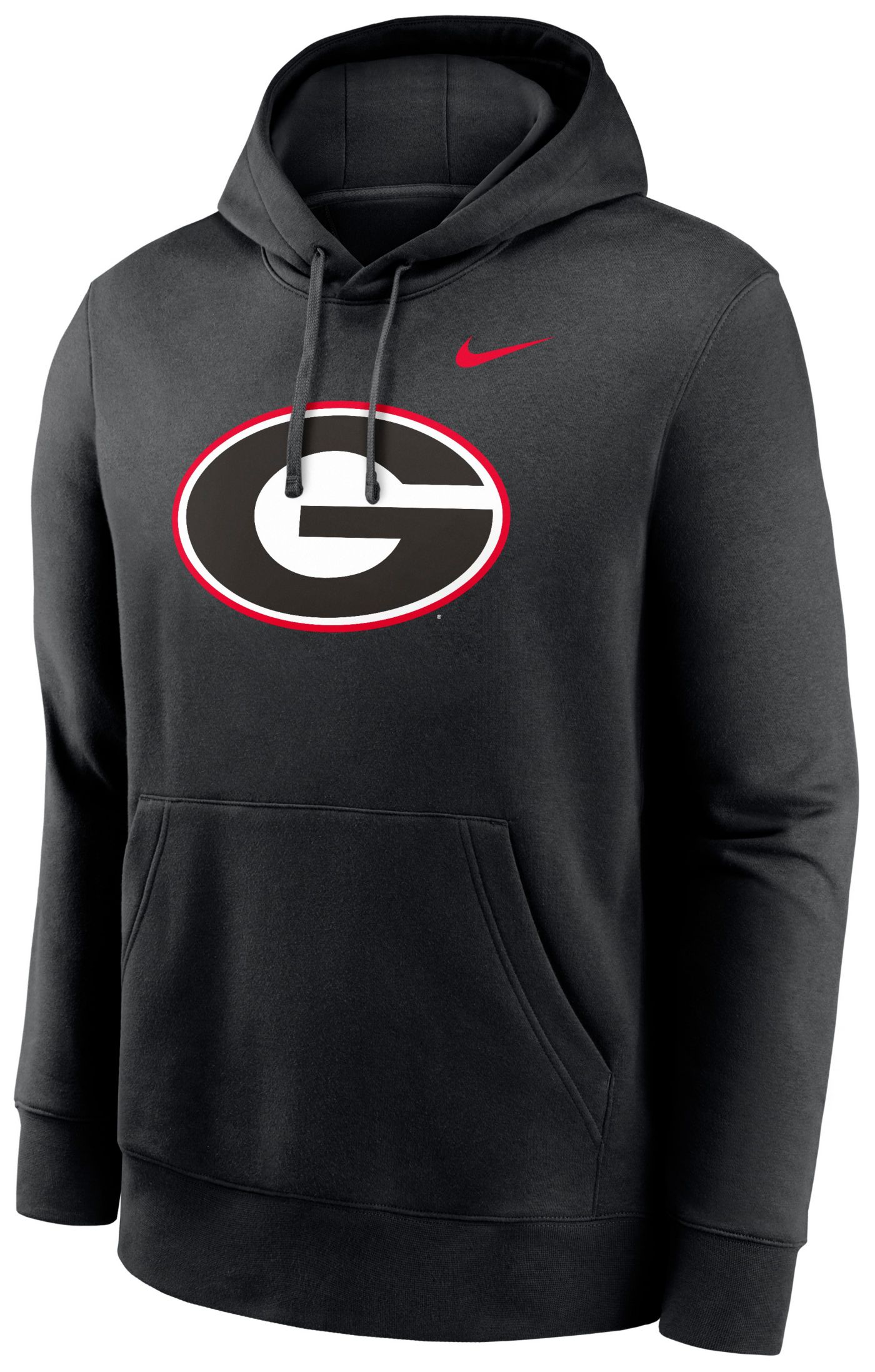 Nike Men s Georgia Bulldogs Black Logo Club Fleece Pullover Hoodie Dick s Sporting Goods