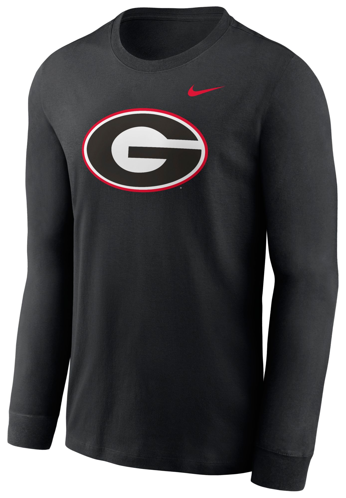 Nike Men's Georgia Bulldogs Black Core Cotton Logo Long Sleeve T-Shirt product image