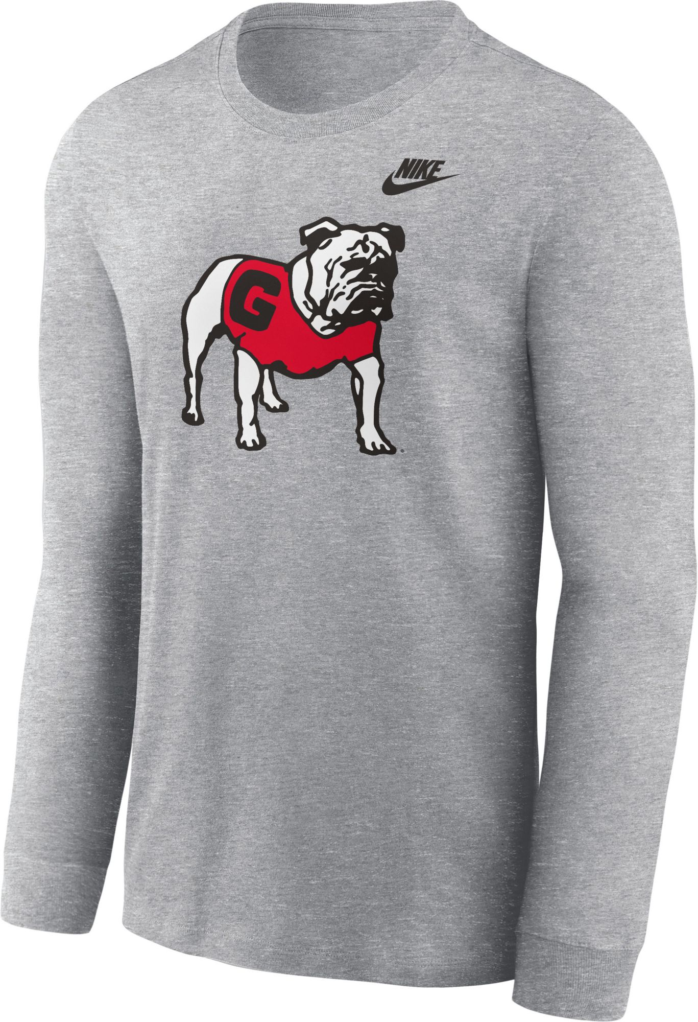 Nike Men's Georgia Bulldogs Dk Grey Heather Logo Long Sleeve T-Shirt product image