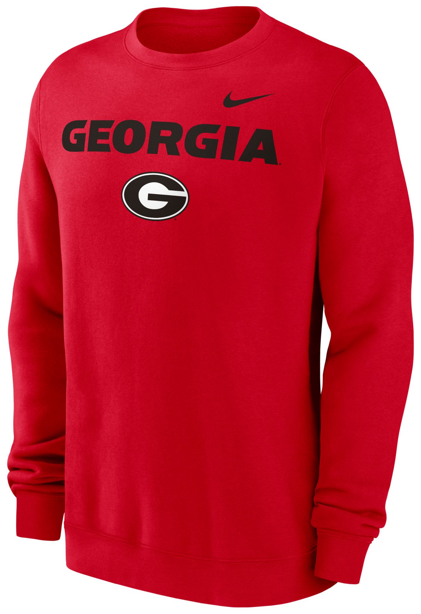 Red nike crewneck sweatshirt sales