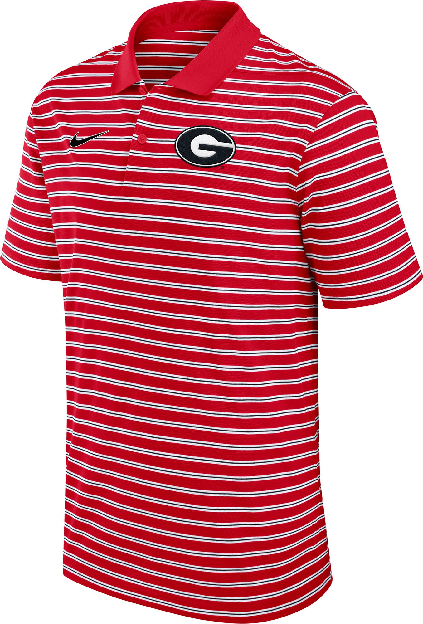 Nike Men's Georgia Bulldogs Red Dri-FIT Victory Striped Polo product image