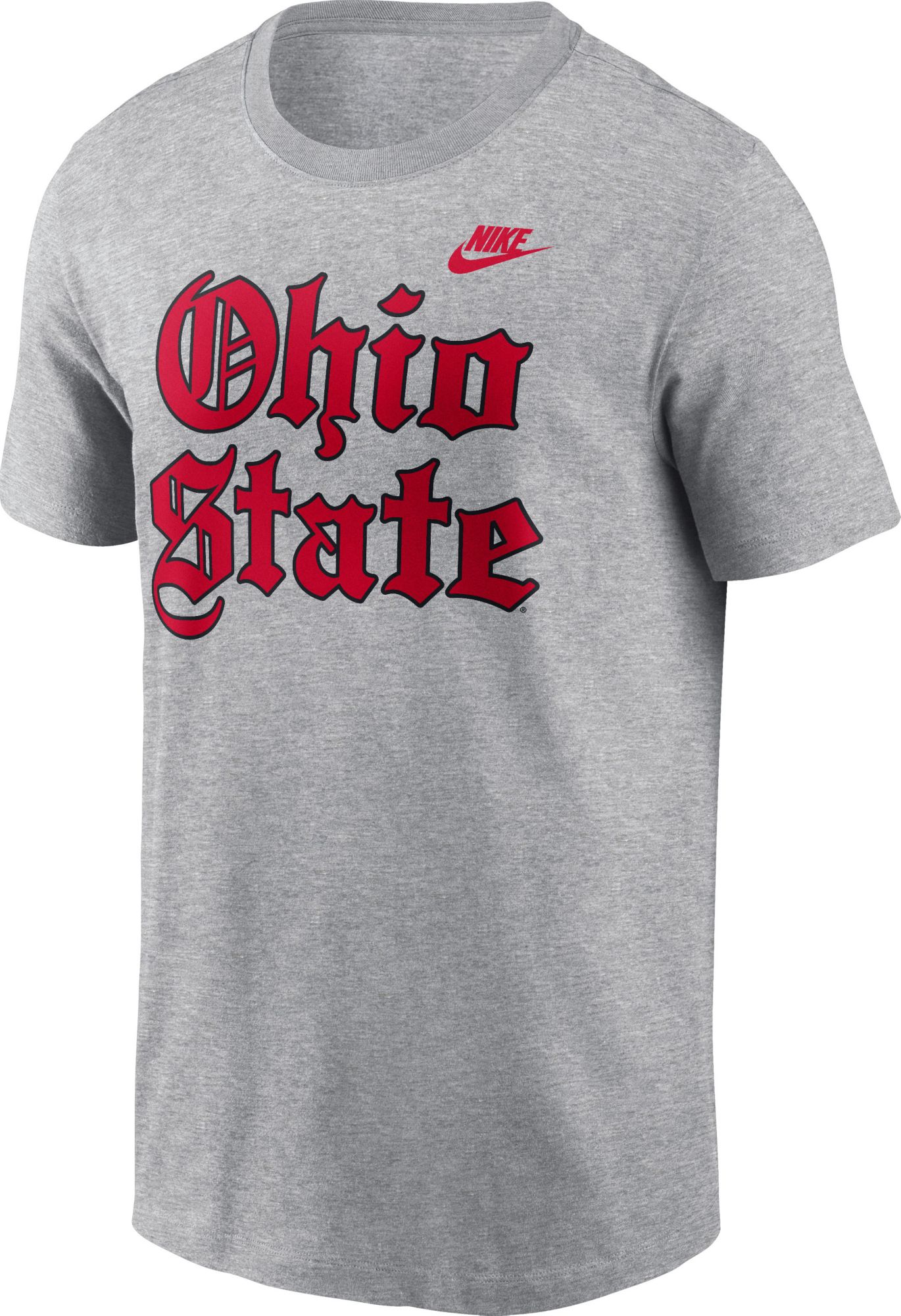Nike Men's Ohio State Buckeyes Grey Old English T-Shirt product image