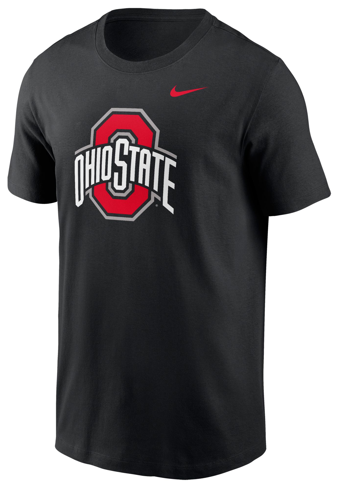Nike Men's Ohio State Buckeyes Black Core Cotton Logo T-Shirt product image