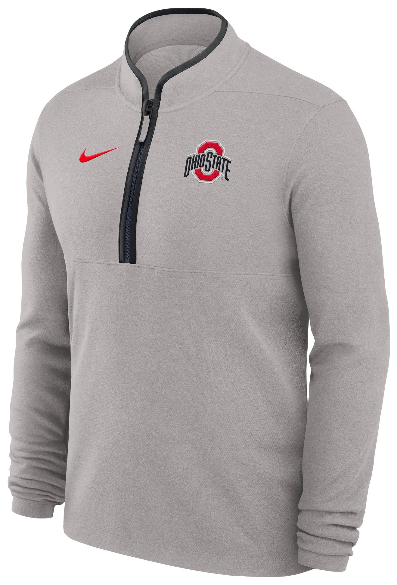 Nike Adult Ohio State Buckeyes Victory Pewter Grey 1/2 Zip Sweater product image