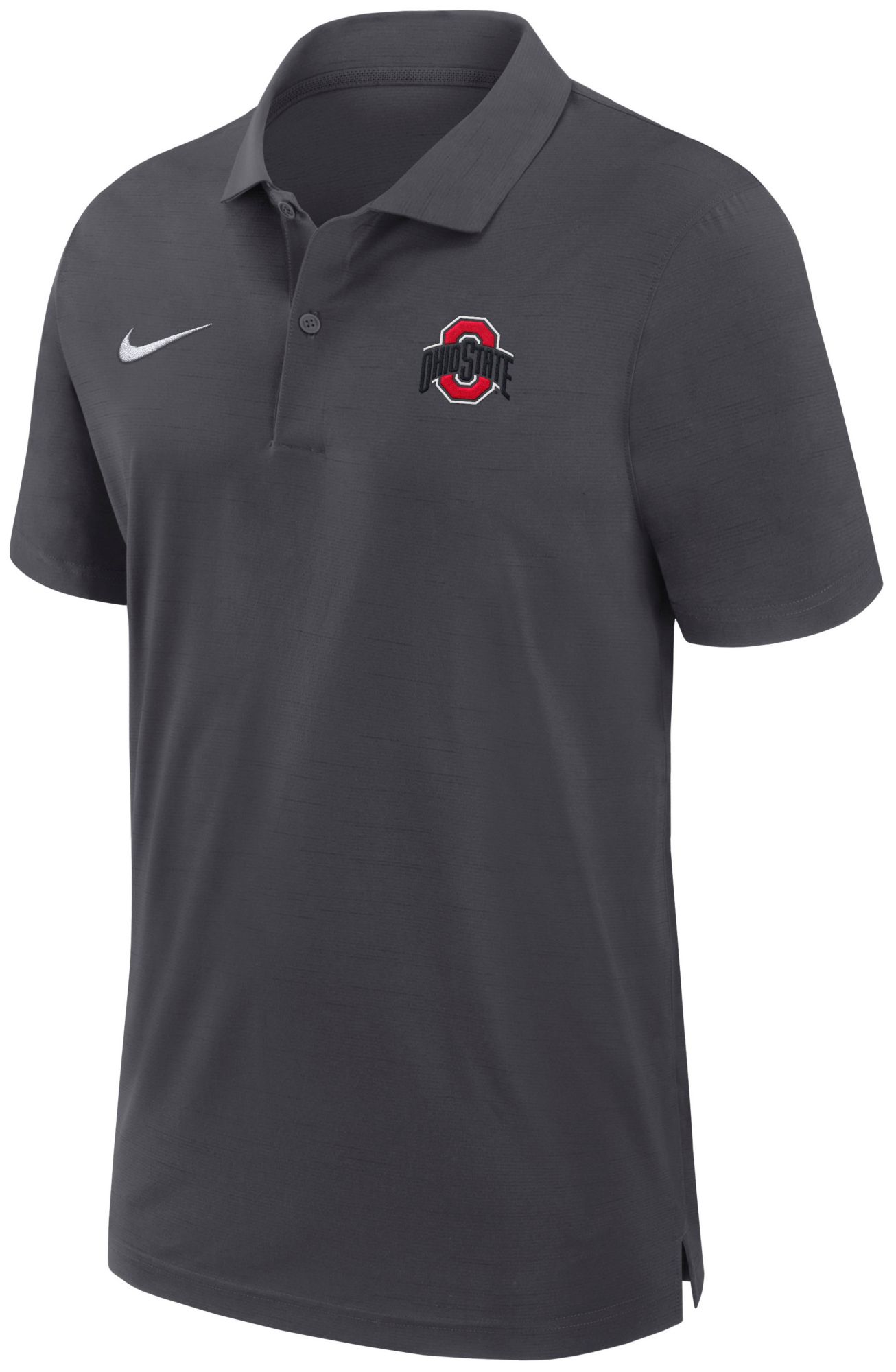Nike Men's Ohio State Buckeyes Anthracite Dri-FIT Woven Polo product image
