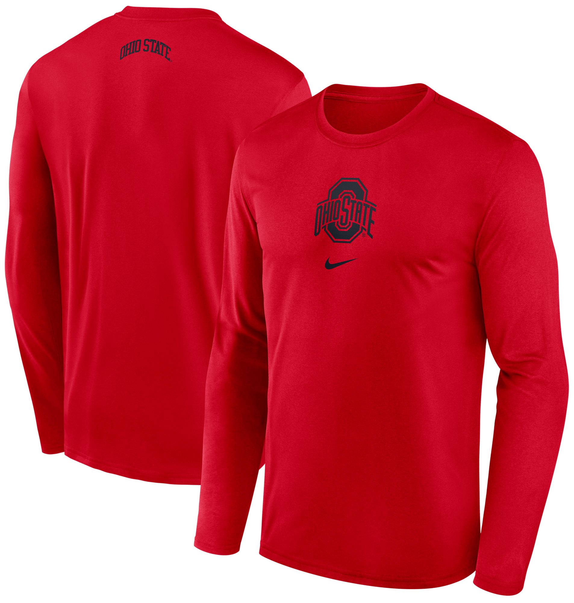 Nike Men's Ohio State Buckeyes Scarlet Dri-FIT Shooter Long Sleeve T-Shirt product image
