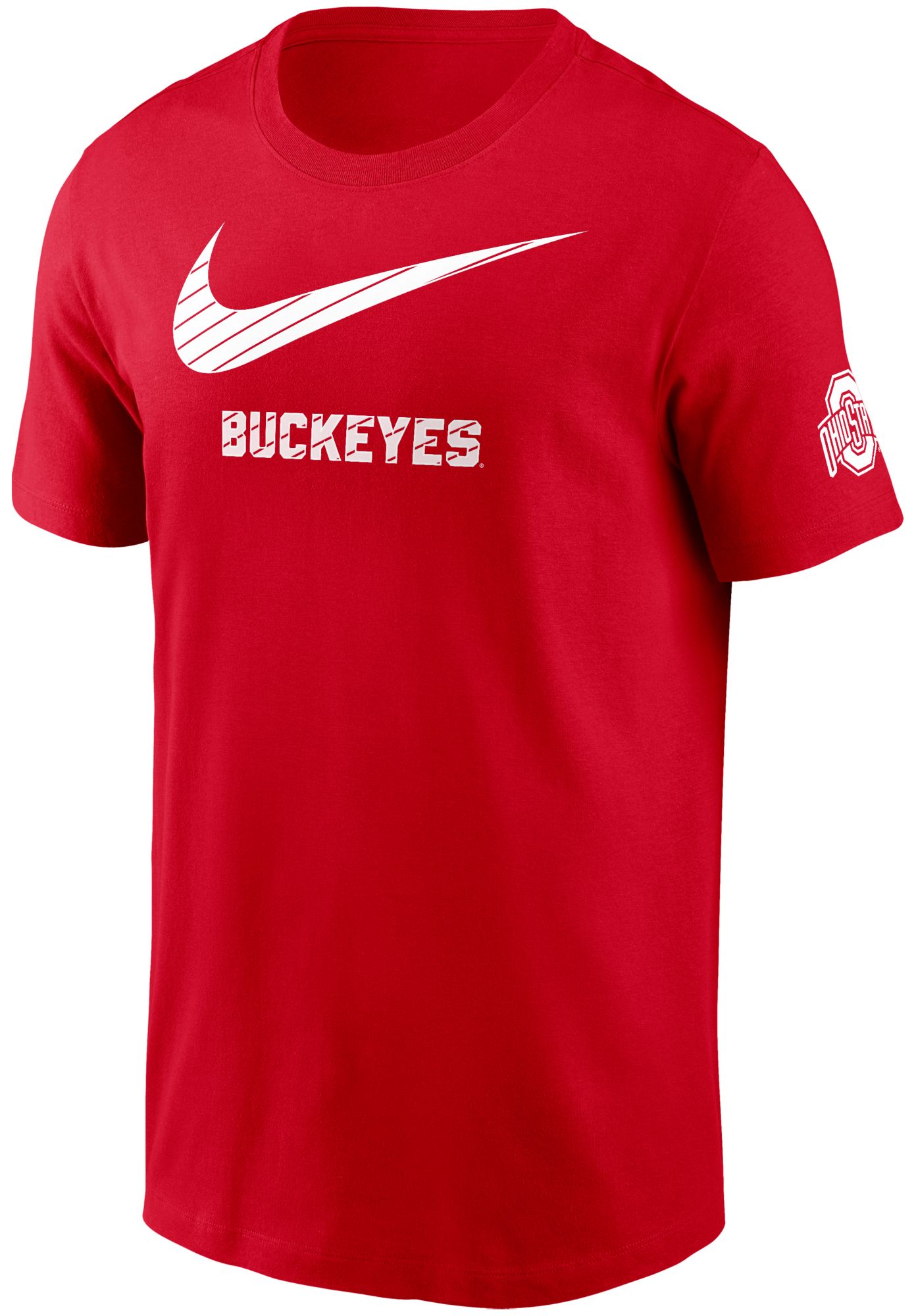 Nike Men's Ohio State Buckeyes Scarlet Swoosh Logo T-Shirt product image