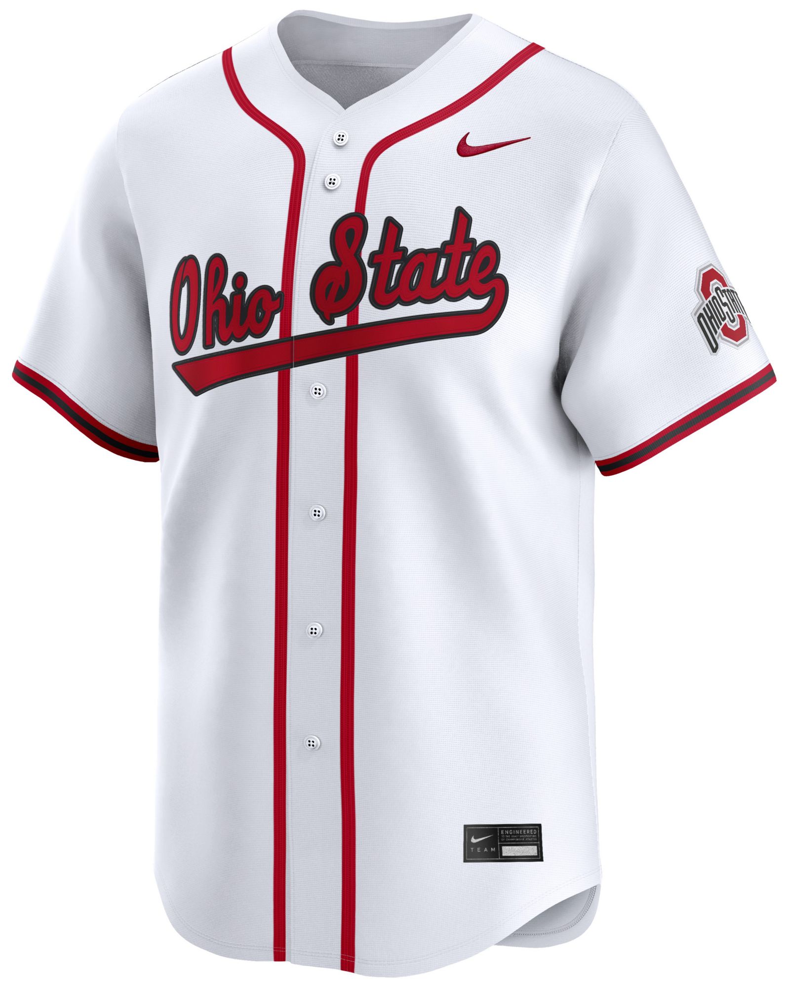 Nike Men's Ohio State Buckeyes White Baseball Jersey product image