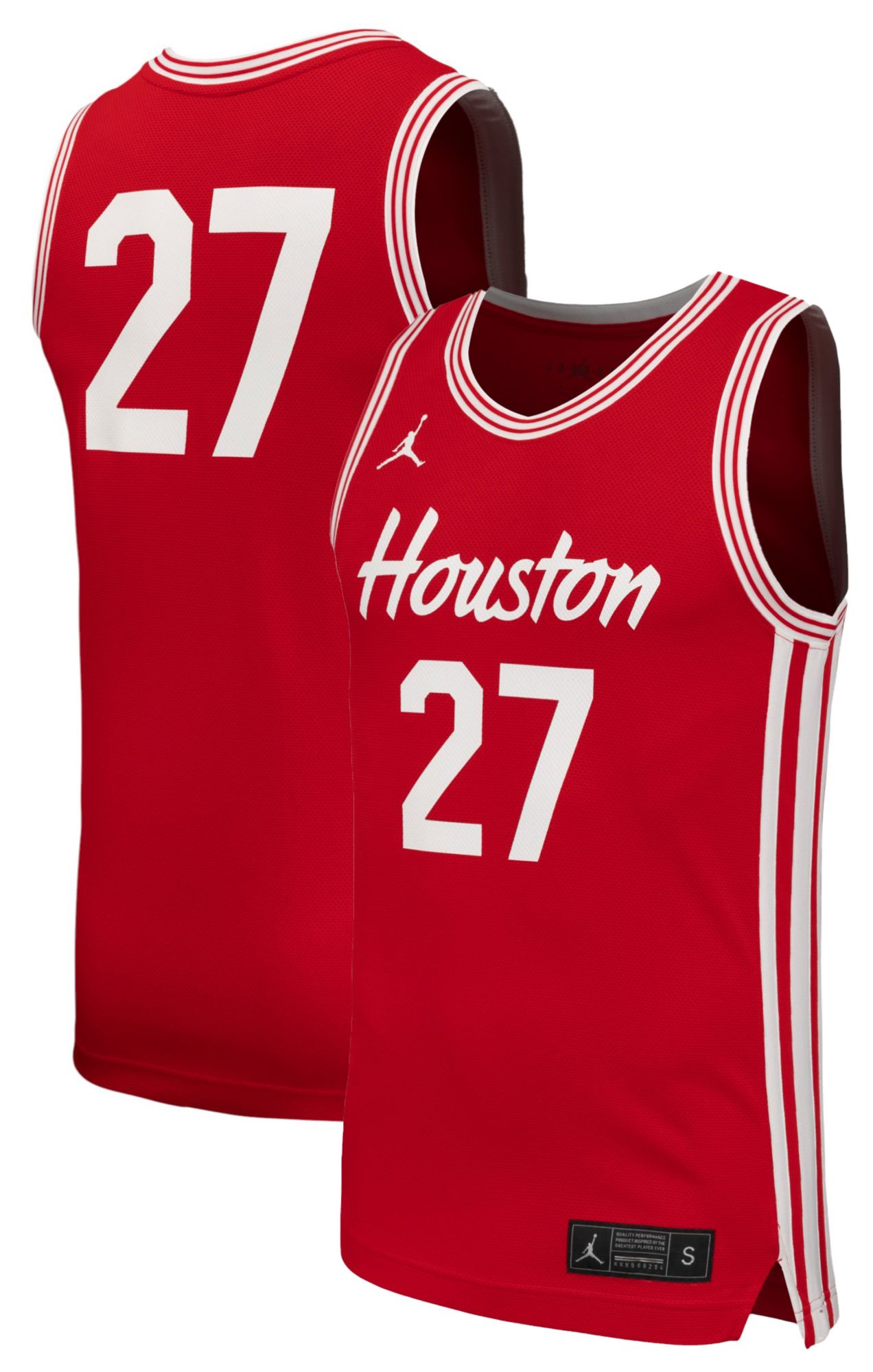 Jordan Men's Houston Cougars Red Replica Basketball Jersey product image
