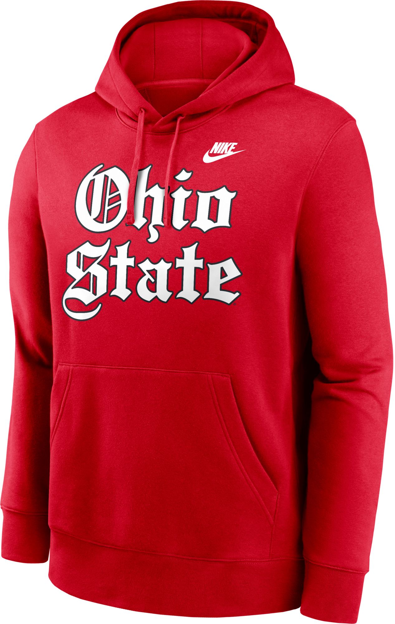 Nike Men's Ohio State Buckeyes Red Old English Pullover Hoodie product image