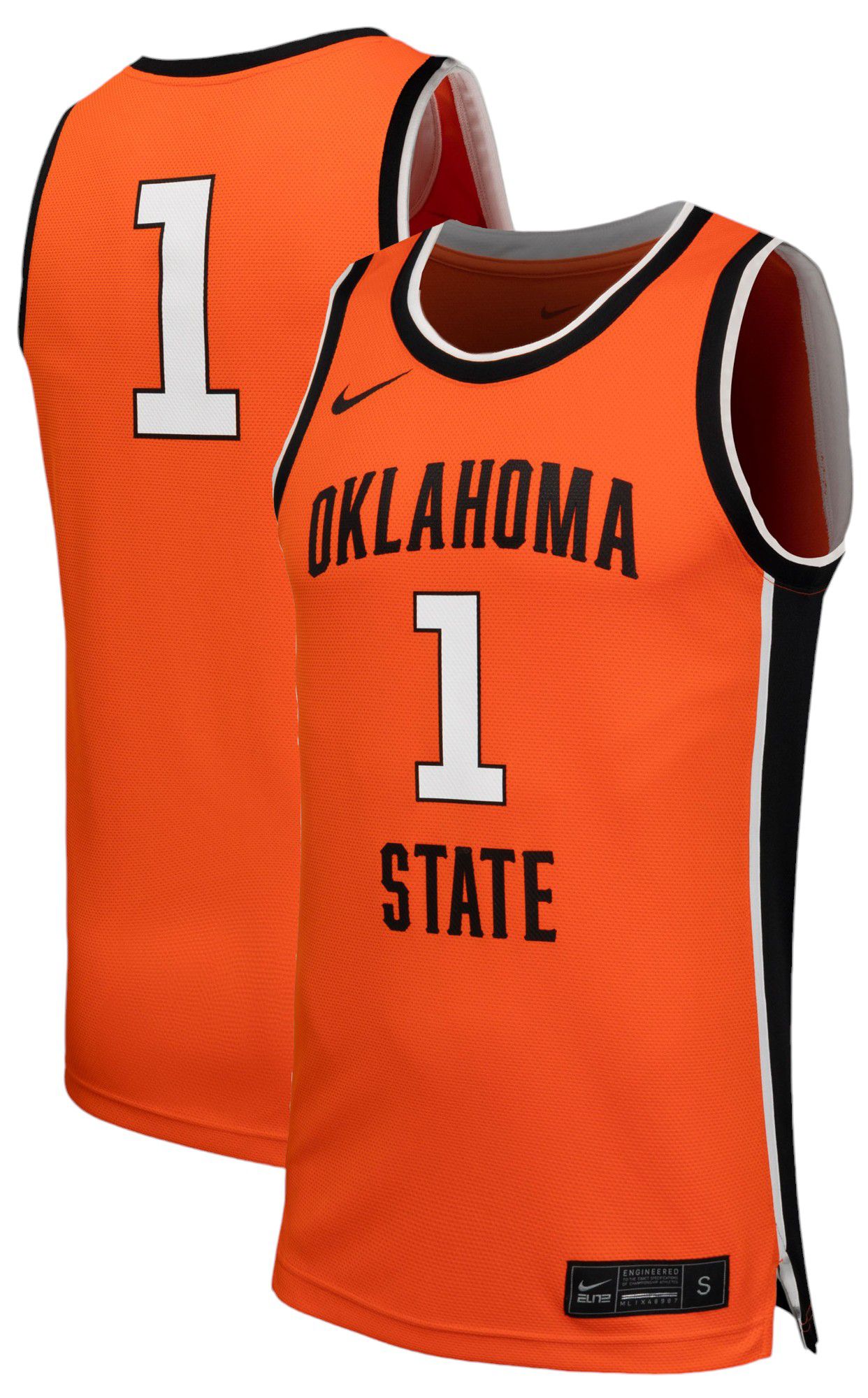 Nike Men's Oklahoma State Cowboys Orange Replica Basketball Jersey product image
