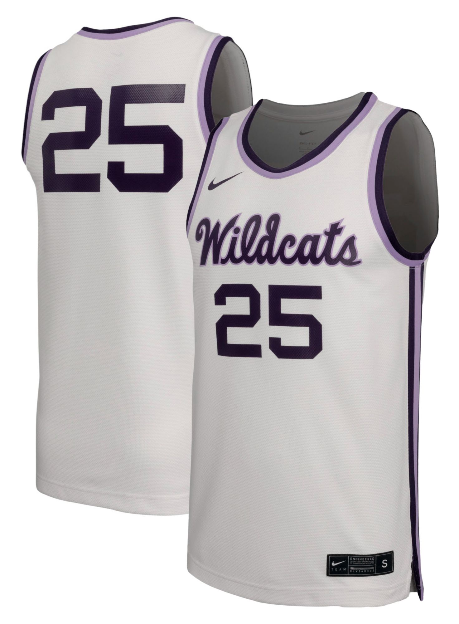 Nike Men's Kansas State Wildcats White Replica Basketball Jersey product image