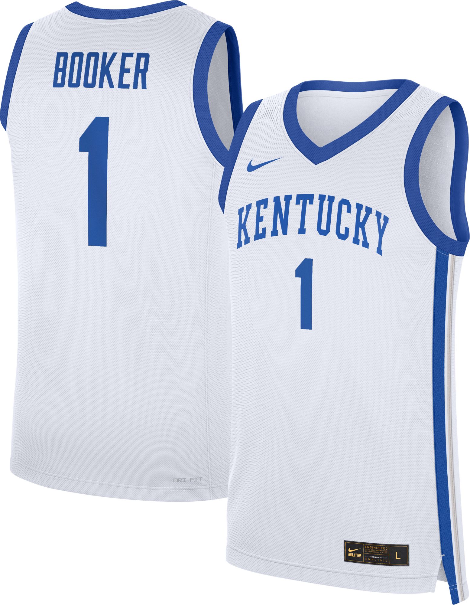 Nike Men's Kentucky Wildcats Devin Booker #1 White Jersey product image