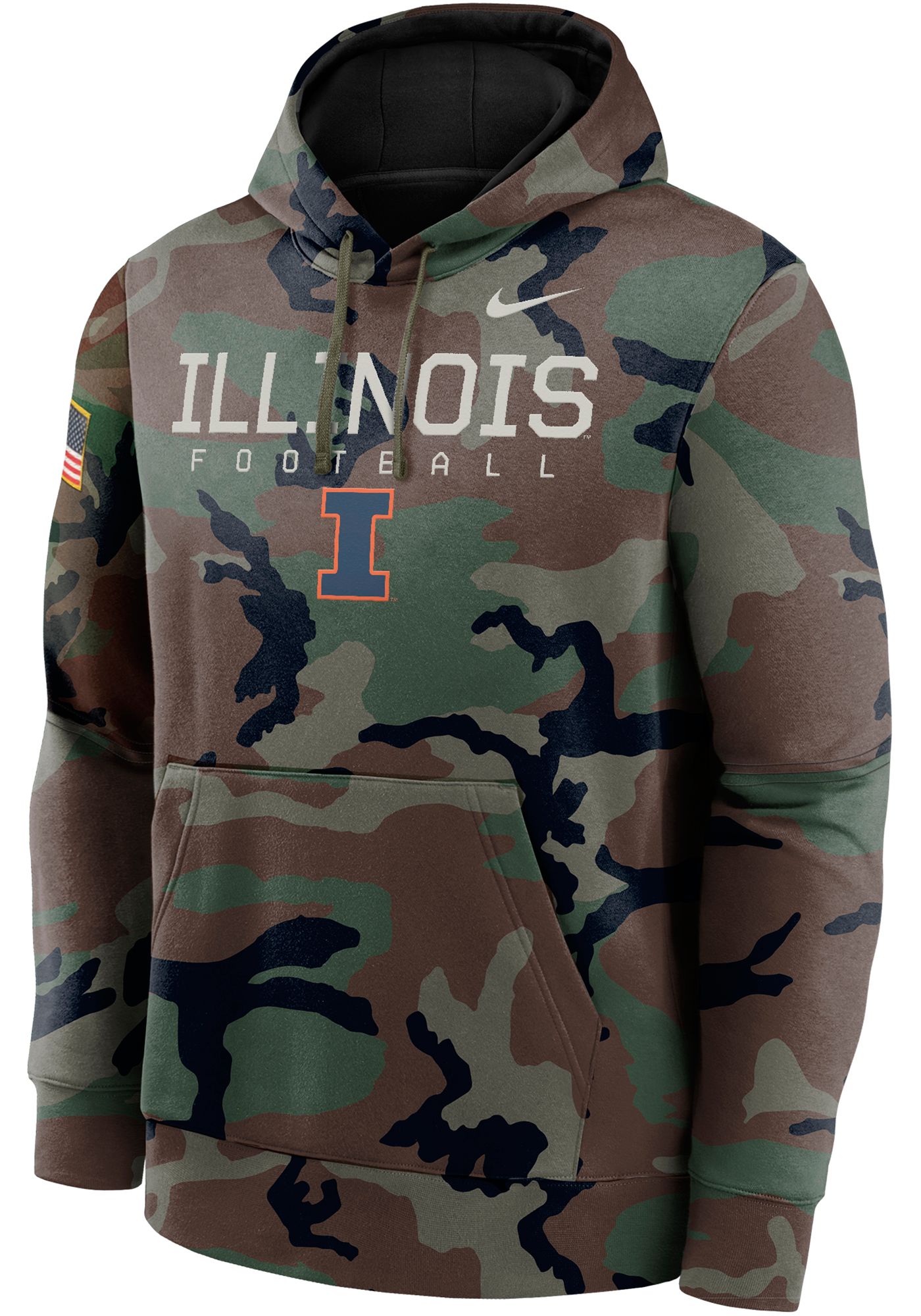 NIke Illinois Fighting Illini newest Team Apparel Windbreaker Jacket Men S