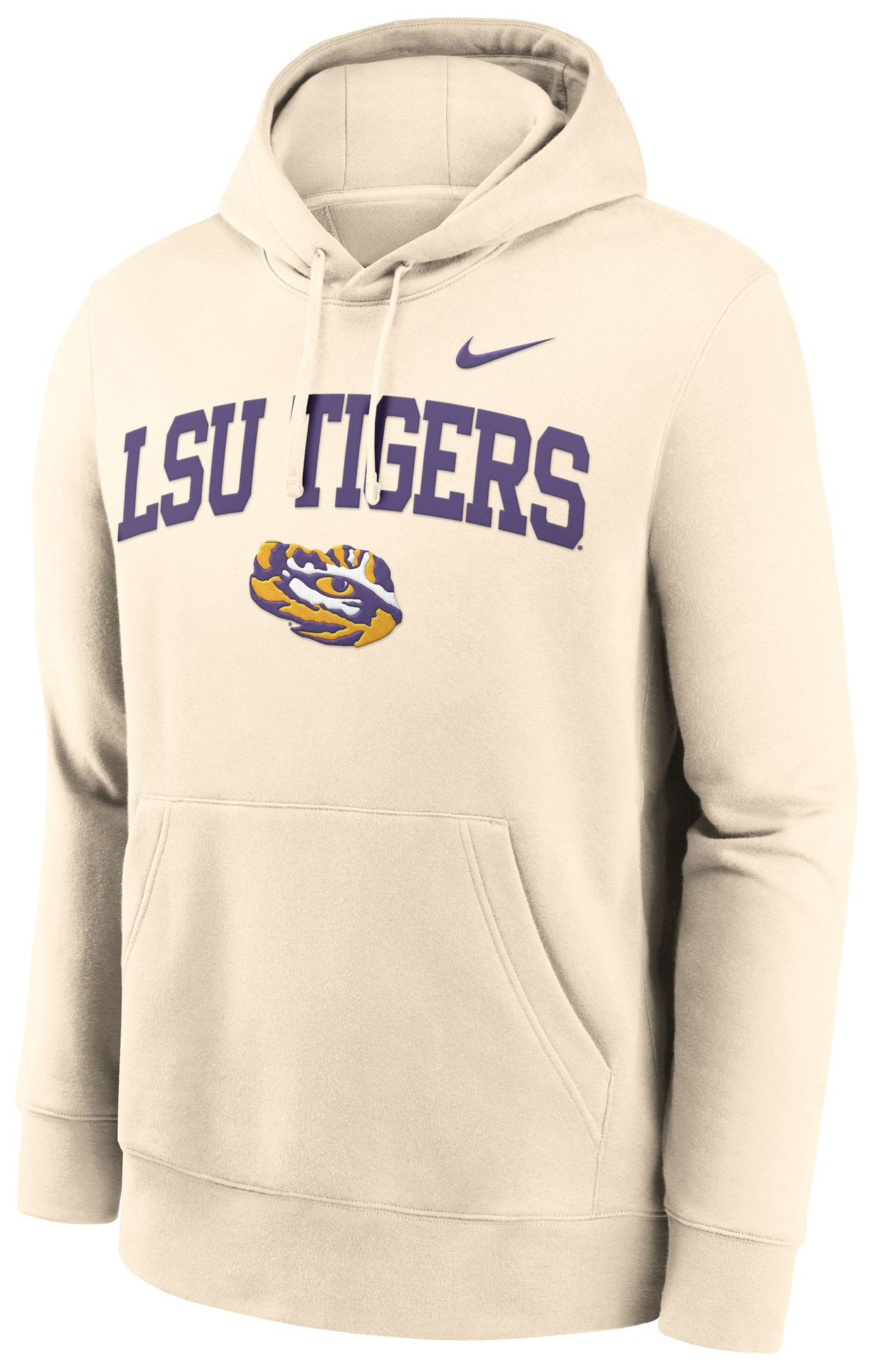 Nike Adult LSU Tigers Club Fleece Natural Hoodie product image