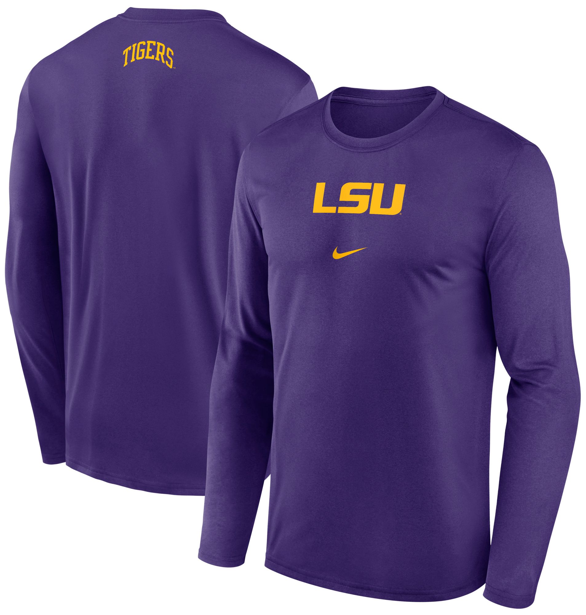 Nike Men's LSU Tigers Purple Dri-FIT Shooter Long Sleeve T-Shirt product image