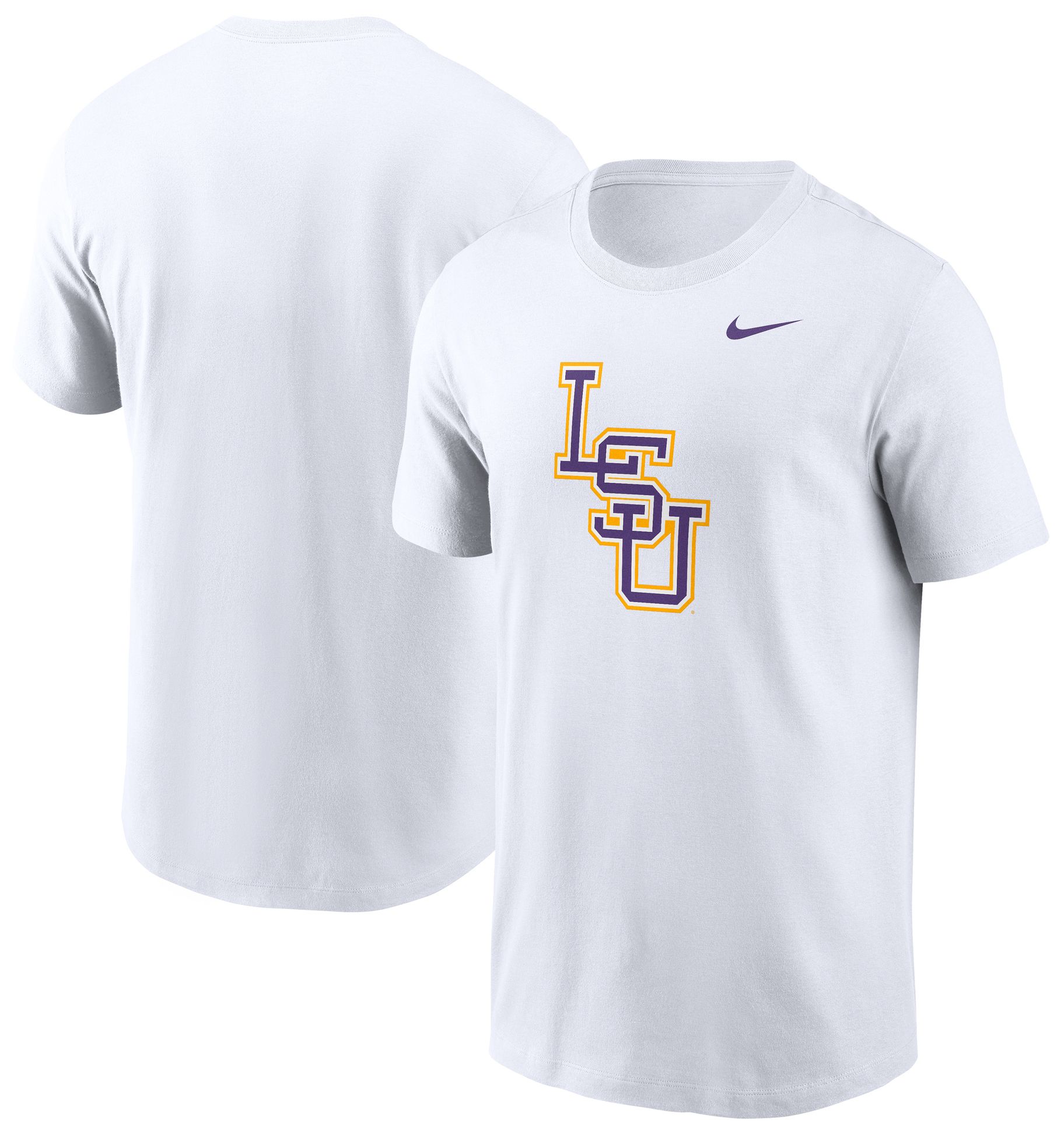 Nike Adult LSU Tigers Baseball Logo White T-Shirt product image