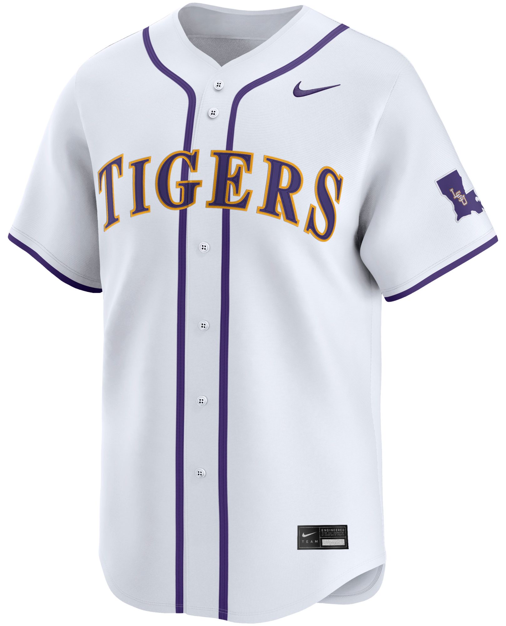 Nike Adult LSU Tigers White Replica Baseball Jersey product image