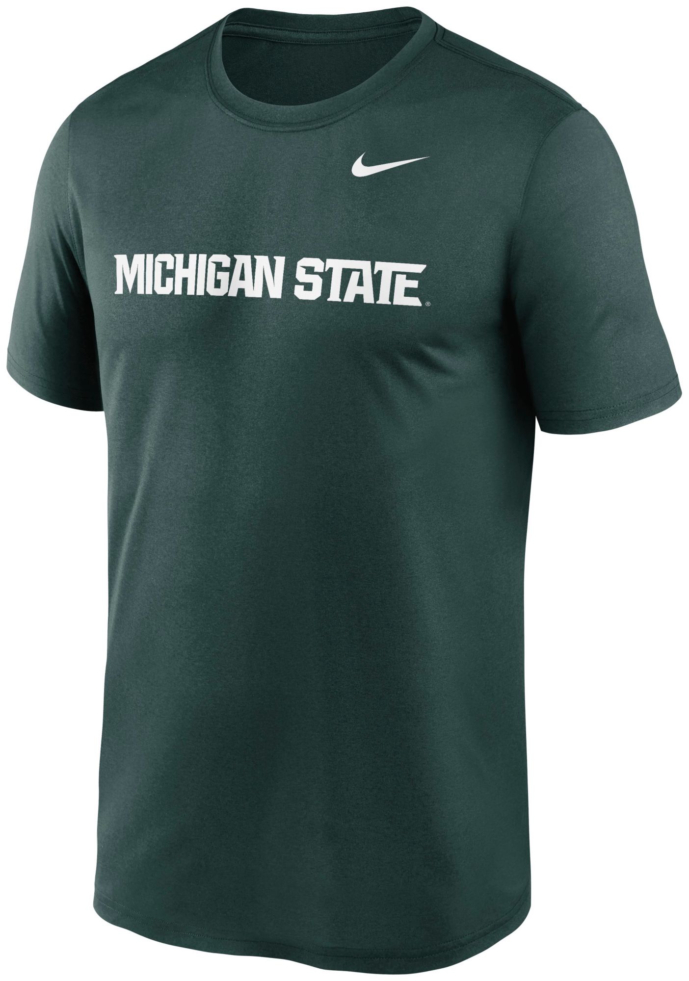Nike Men's Michigan State Spartans Green Dri-FIT Legend Wordmark T-Shirt product image