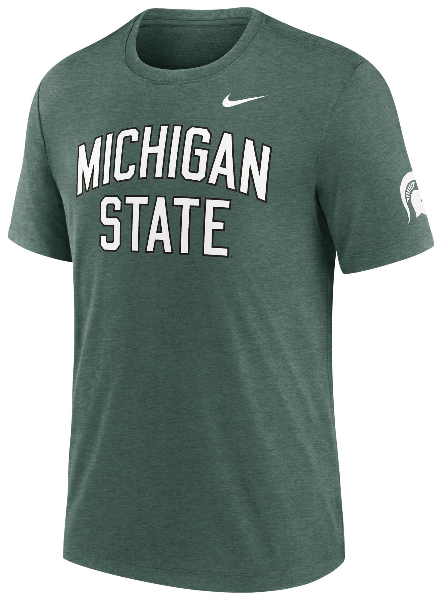 Nike Men's Michigan State Spartans Green Authentic Tri-Blend T-Shirt product image