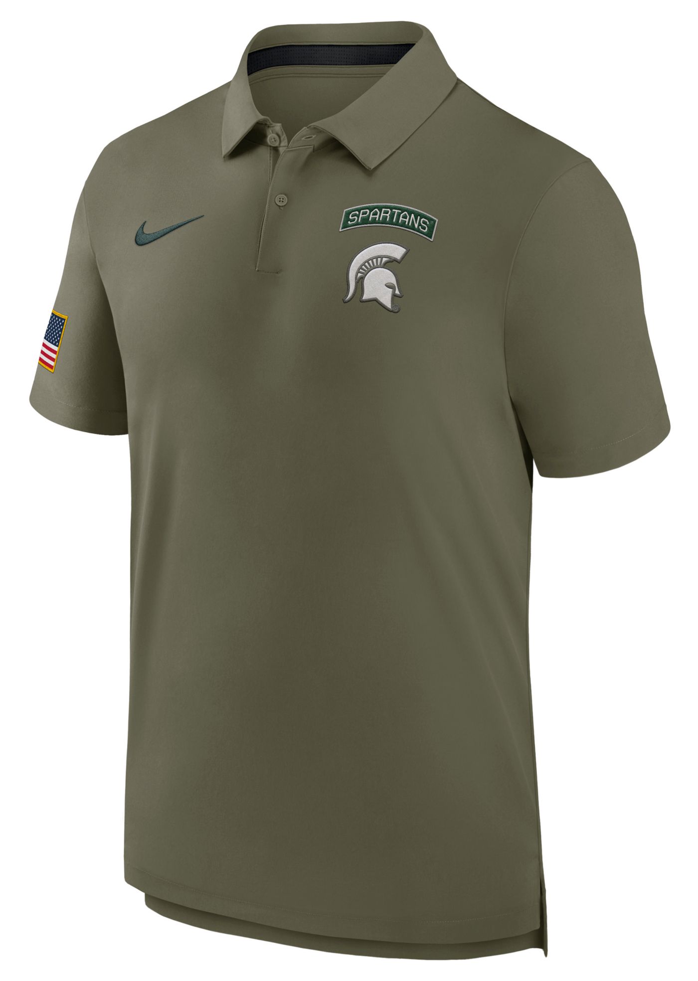 Nike Michigan 2024 State Spartans Military Collection UV Polo Shirt DD3840-222 NCAA M