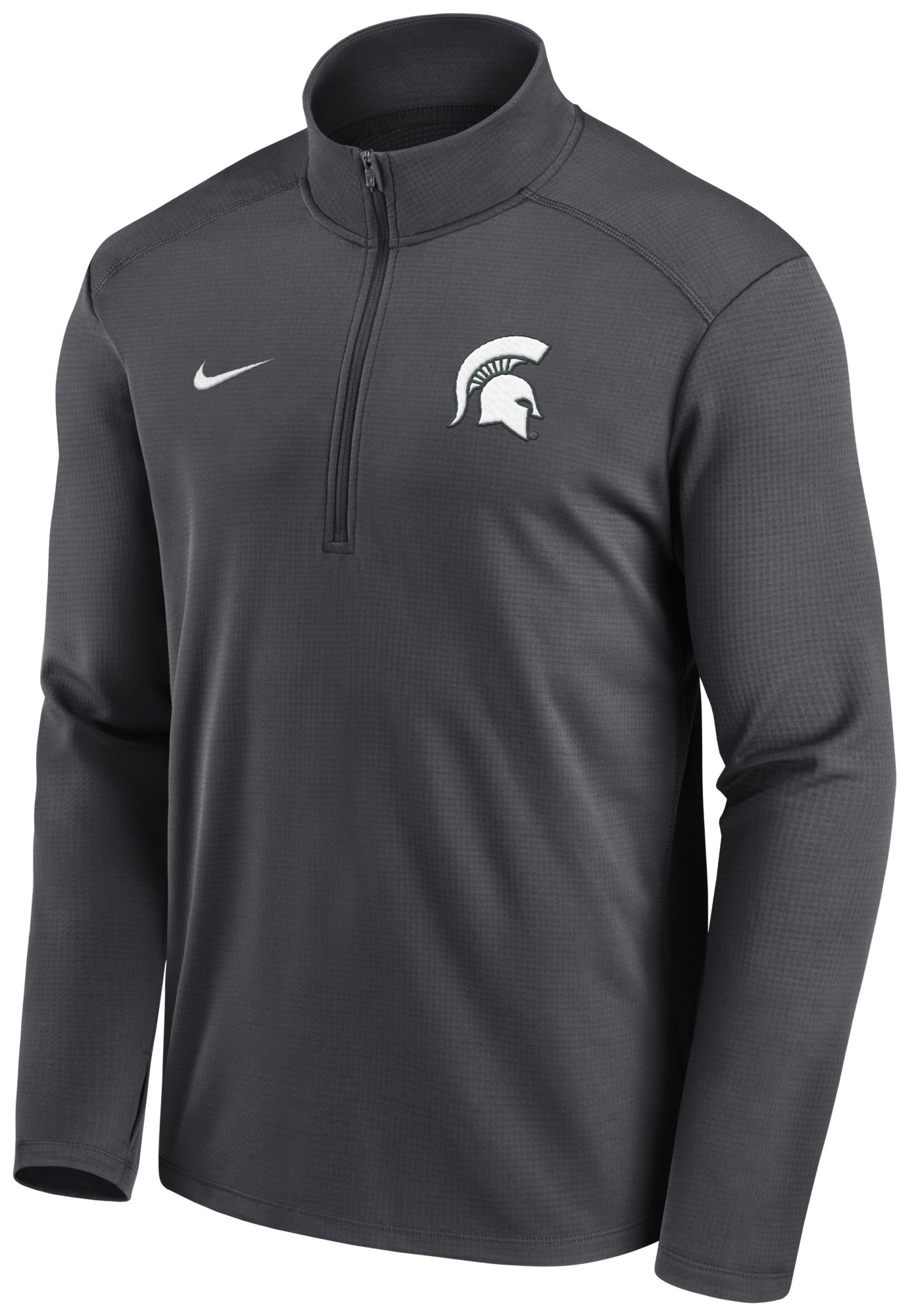 Nike Men's Michigan State Spartans Anthracite Dri-FIT Pacer Quarter-Zip product image