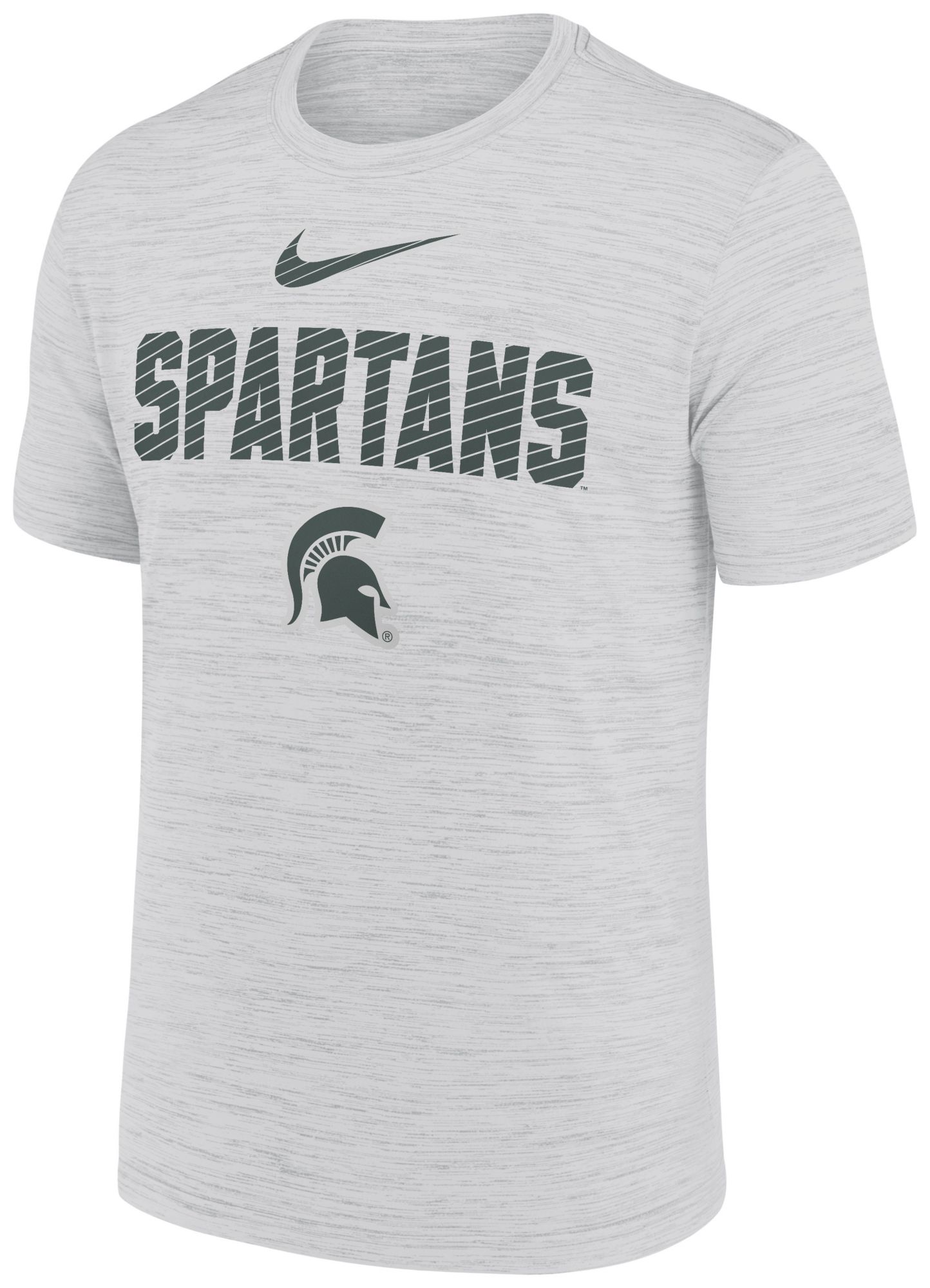 Nike Men's Michigan State Spartans White Dri-FIT Velocity T-Shirt product image