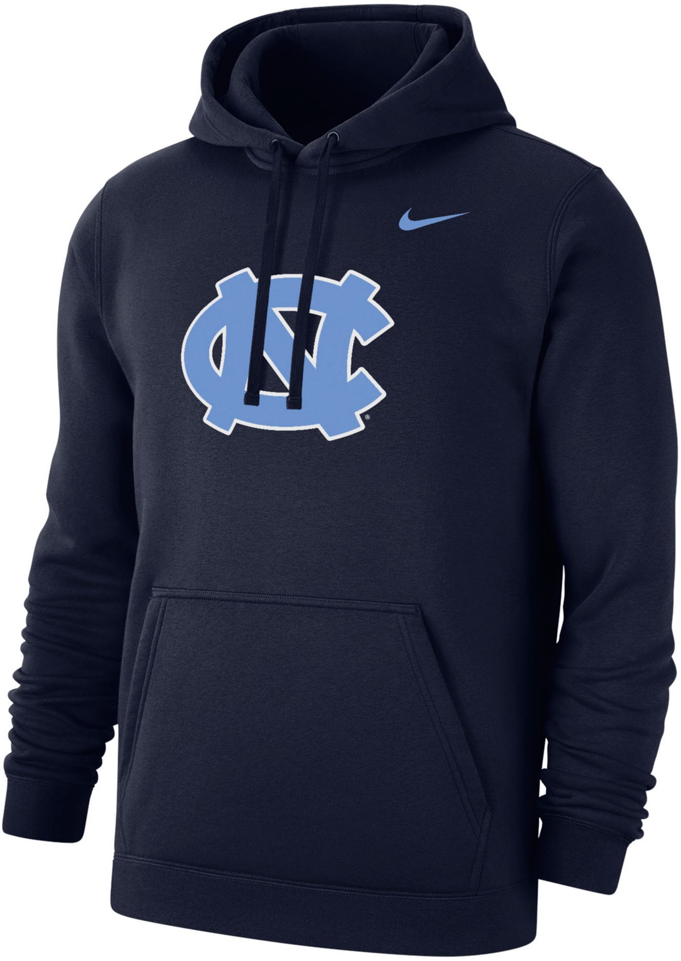 Nike Men s North Carolina Tar Heels Carolina Blue Club Fleece Logo Pullover Hoodie Dick s Sporting Goods