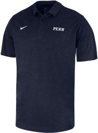 Nike Men's University of Pennsylvania Quakers Blue Heather Polo