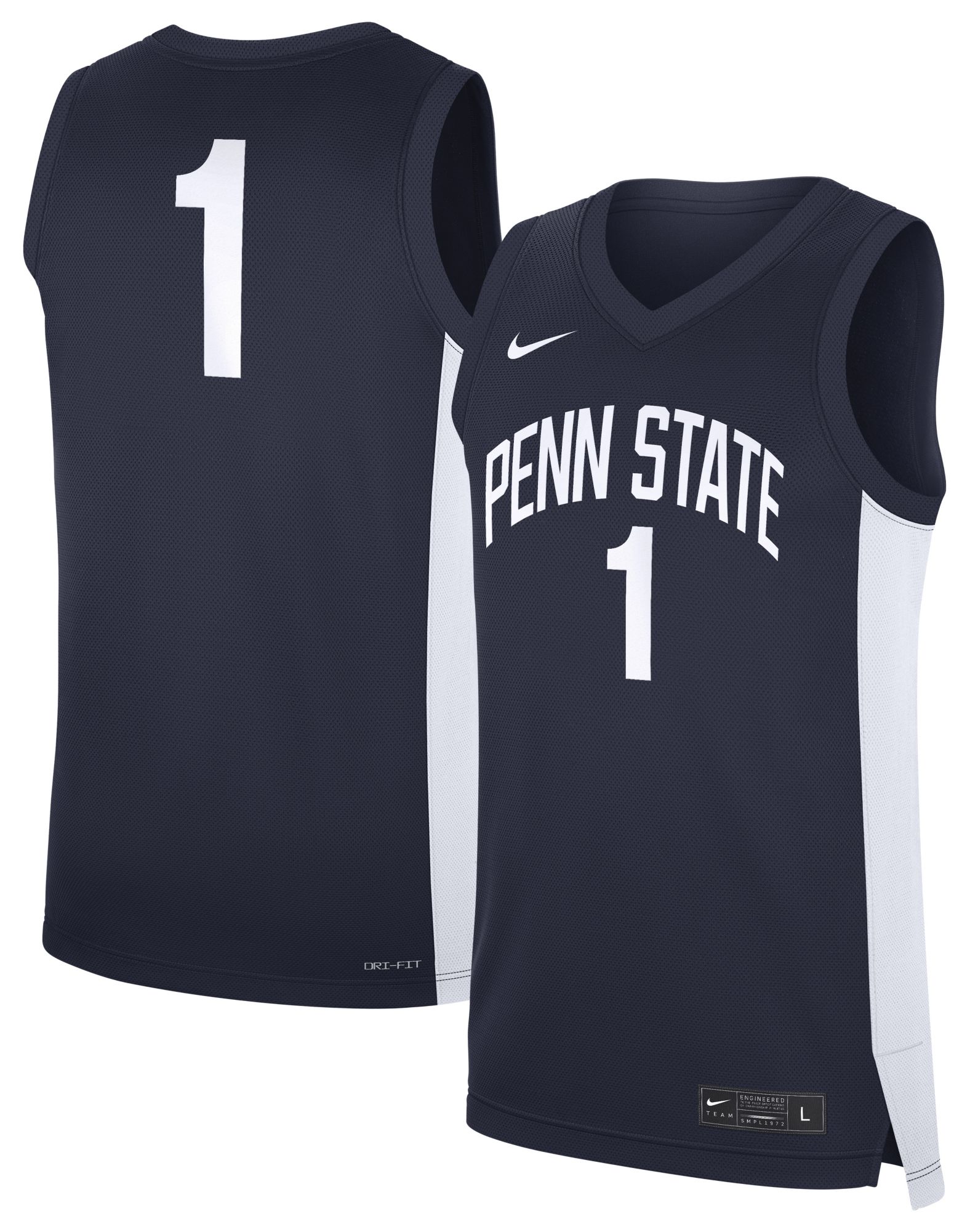 Nike Men's Penn State Nittany Lions Blue Replica Basketball Jersey product image