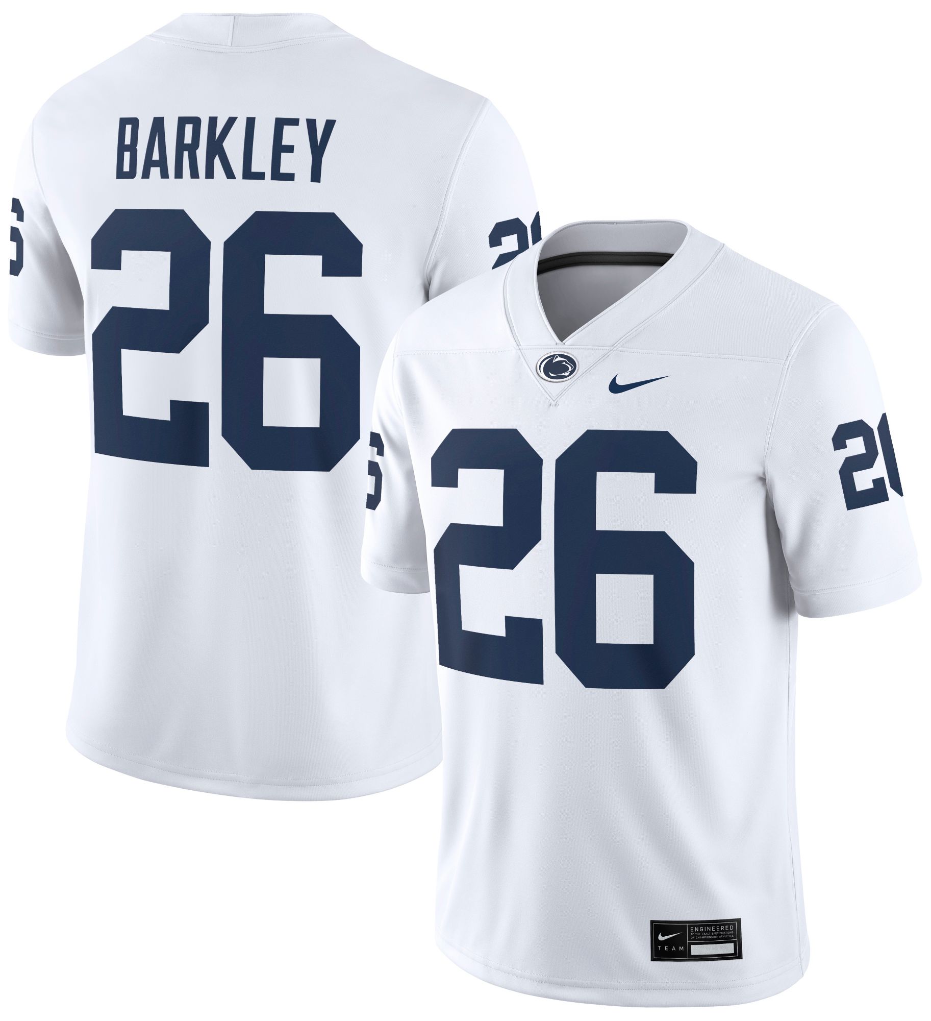 Nike Men's Penn State Nittany Lions Saquon Barkley #26 White Dri-FIT Replica Football Game Jersey product image