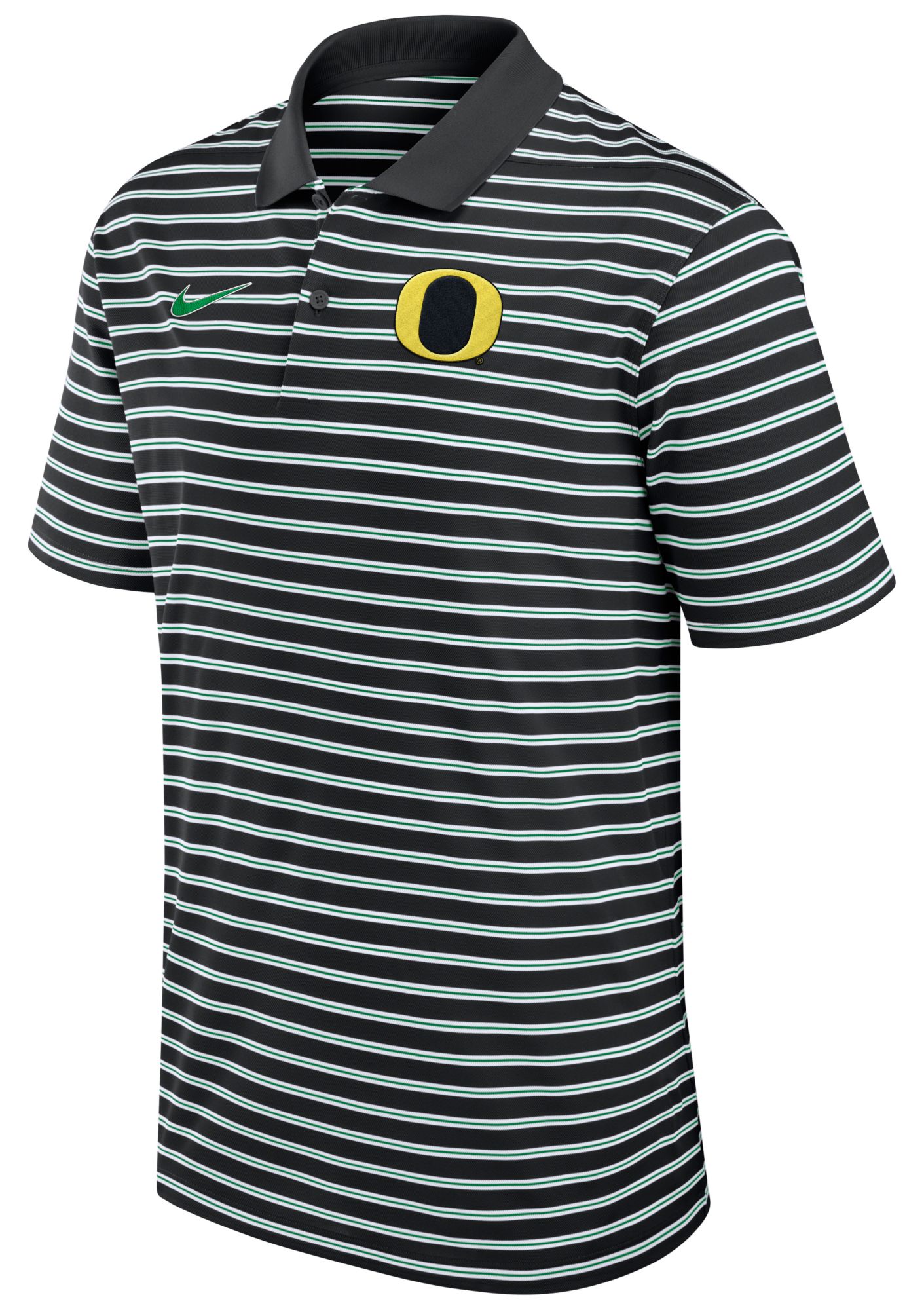 Nike Men's Oregon Ducks Black Dri-FIT Victory Striped Polo product image