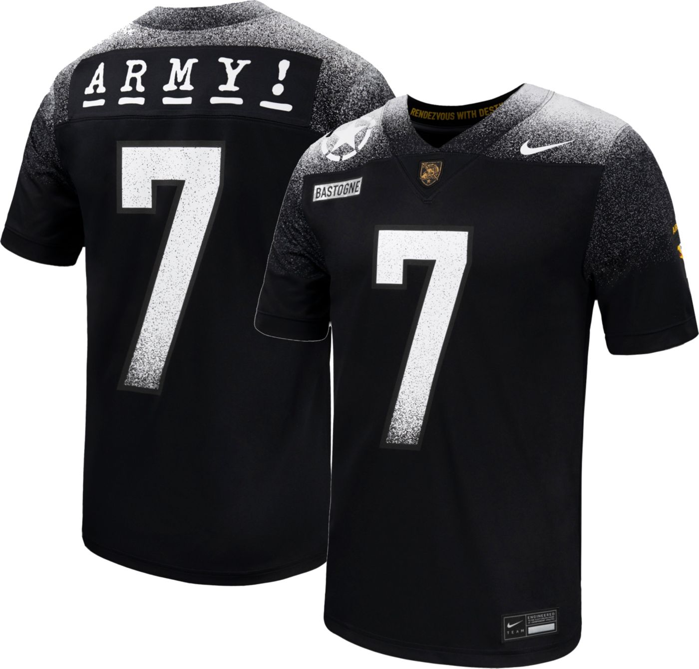Nike Men s Army West Point Black Knights 7 Army Black Replica Alternate Football Jersey