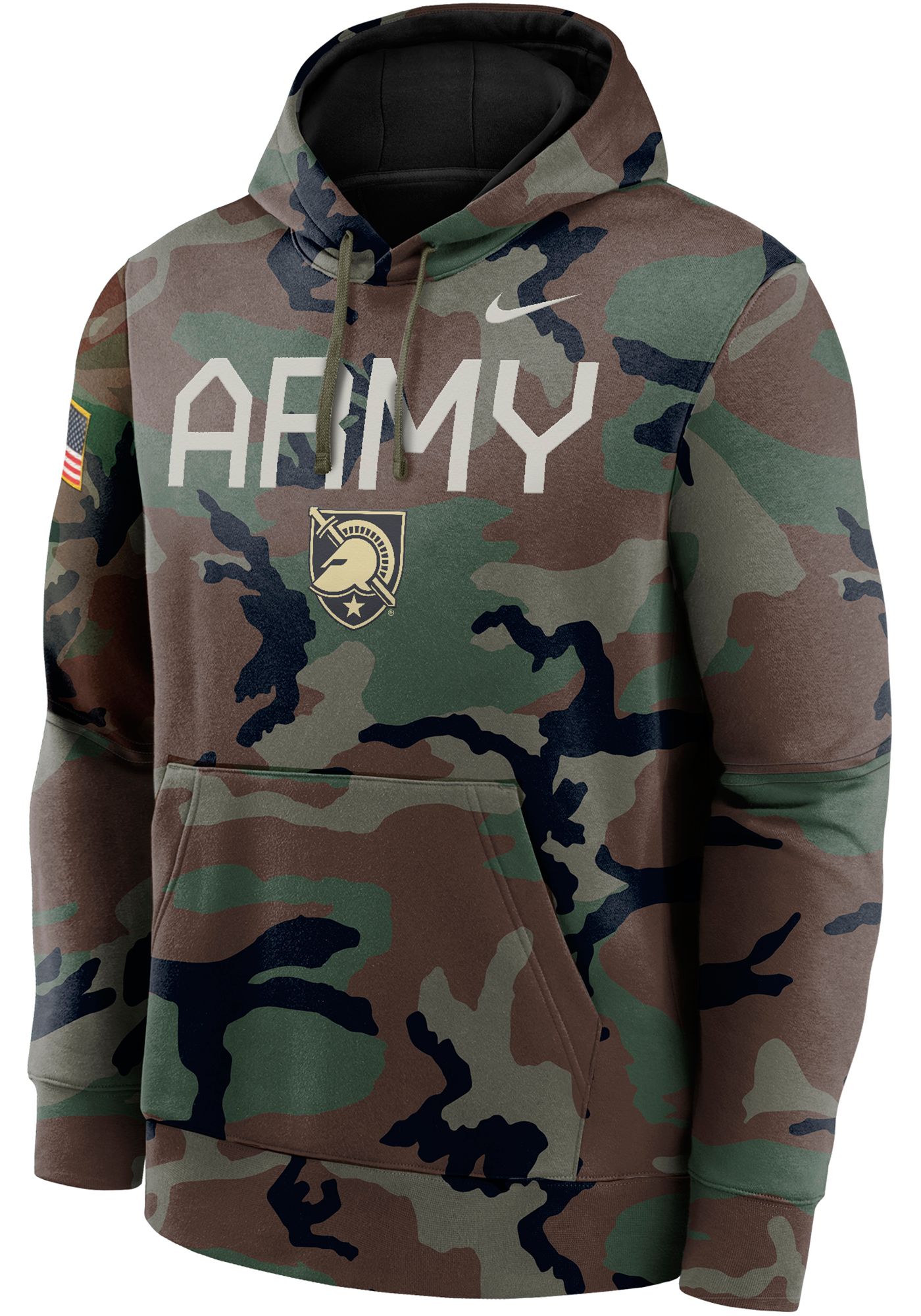 Nike Men s Army West Point Black Knights Olive Camo Military Appreciation Club Fleece Pullover Hoodie Dick s Sporting Goods