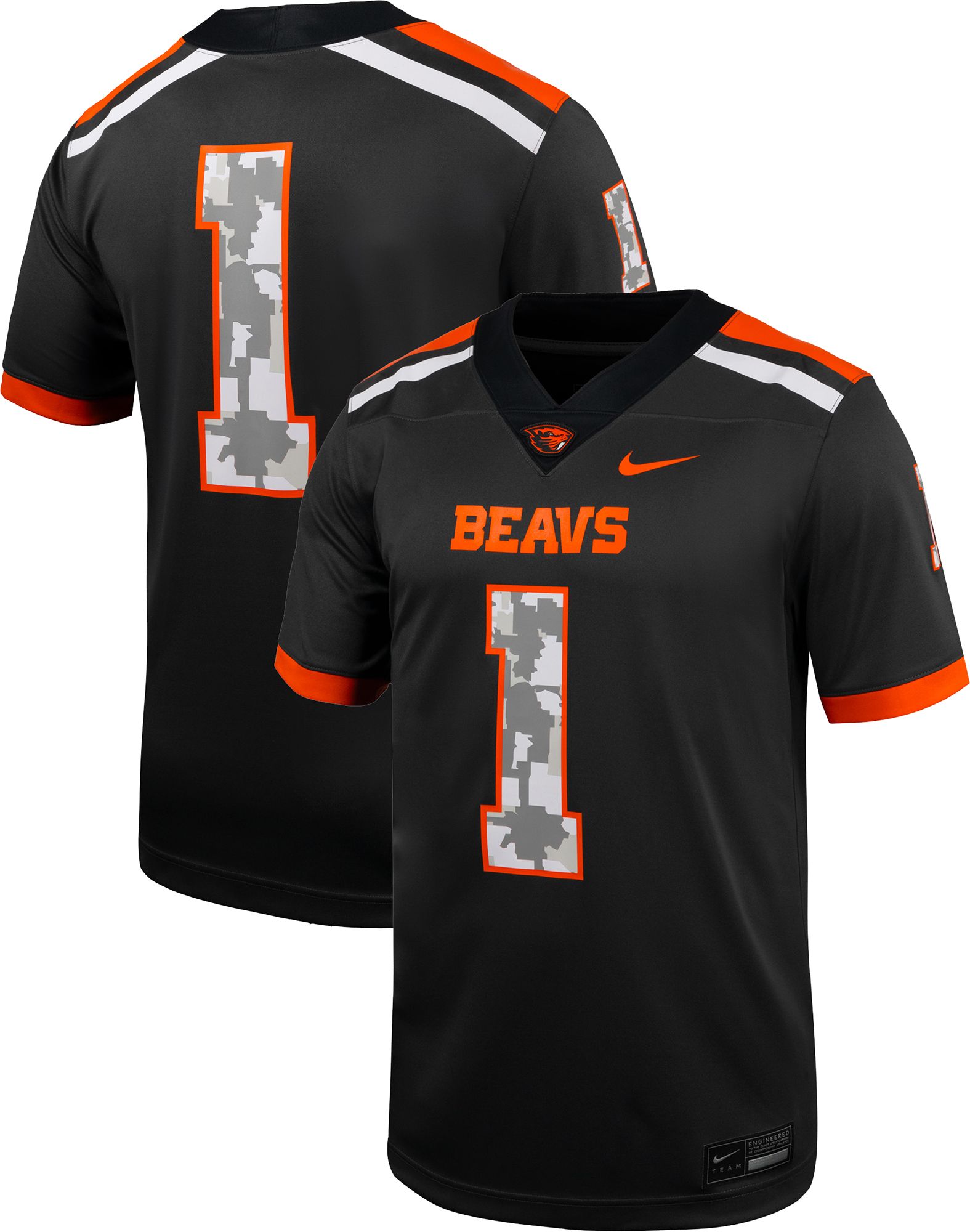 Nike Men's Oregon State Beavers Grey Replica Alternate Football Jersey product image