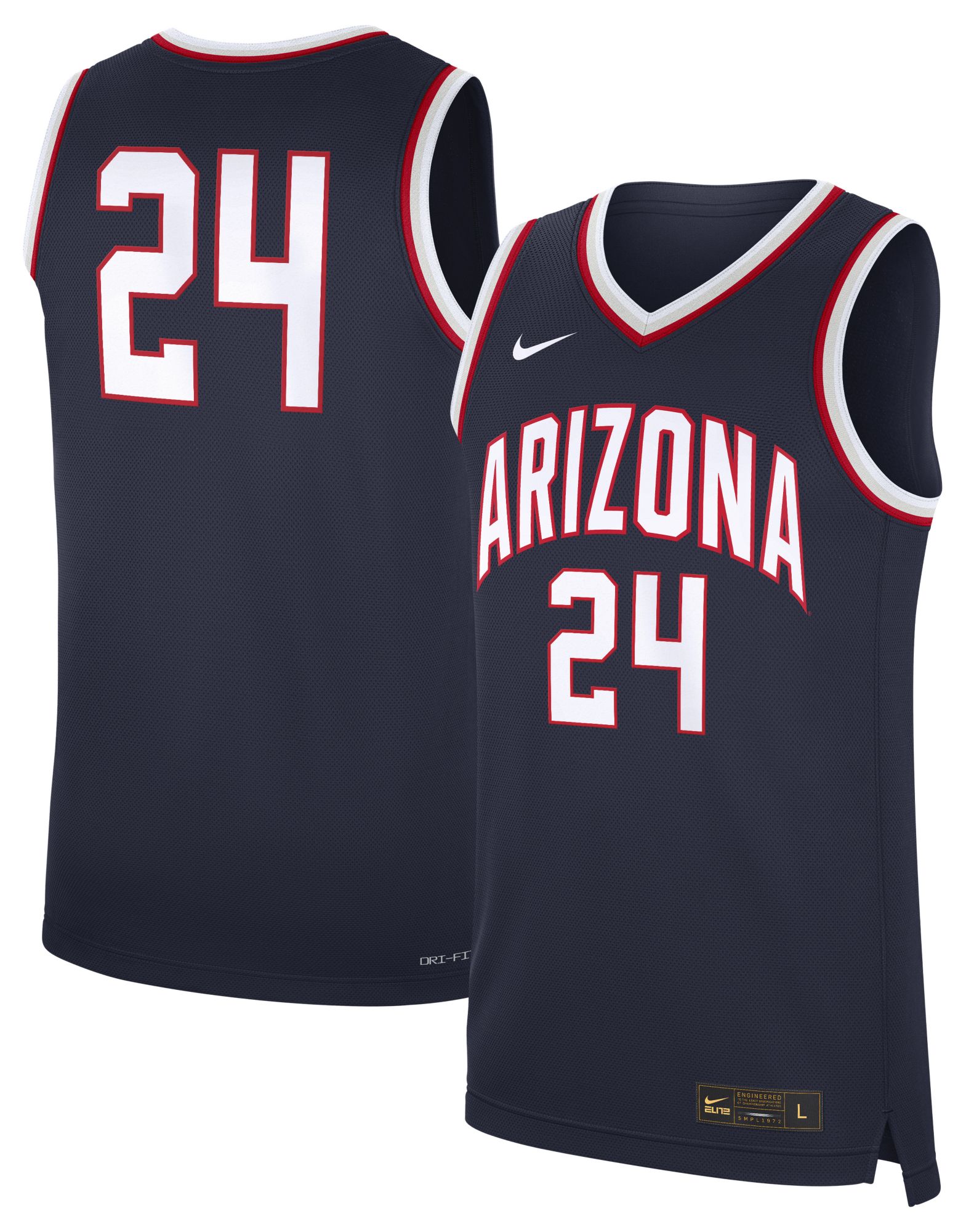 Nike Men's Arizona Wildcats Navy Replica Basketball Jersey product image