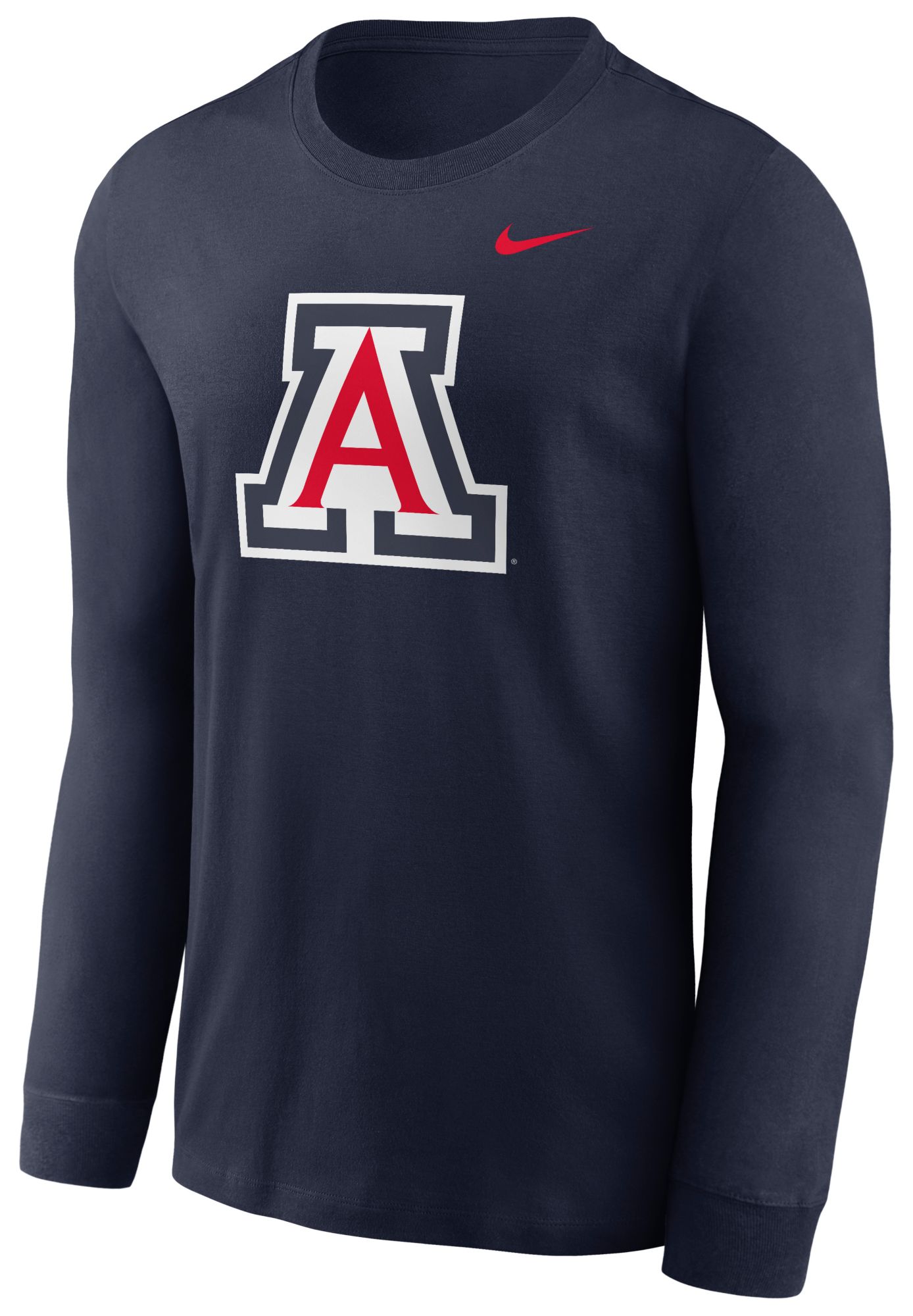 Nike Men's Arizona Wildcats Navy Core Cotton Logo Long Sleeve T-Shirt product image