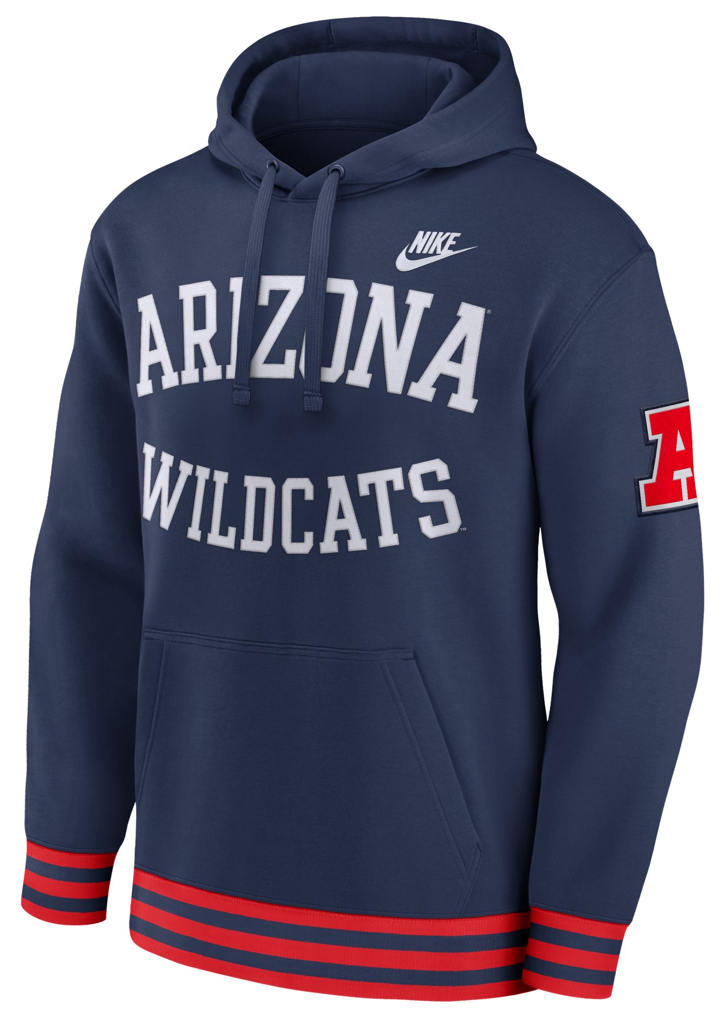 Nike Men's Arizona Wildcats Navy Club Fleece Retro Pullover Hoodie product image