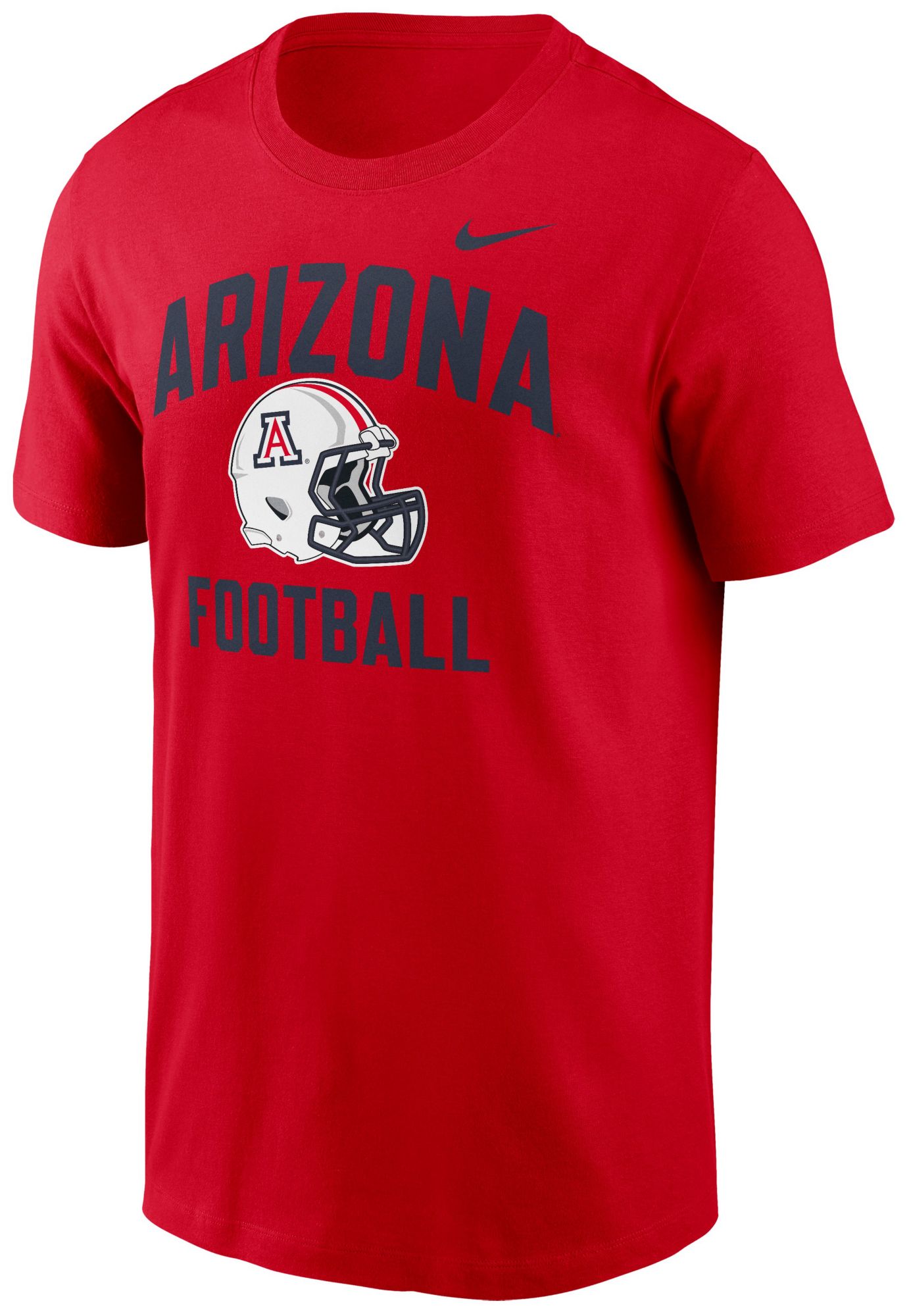 Nike Men's Arizona Wildcats Cardinal Football Helmet T-Shirt product image