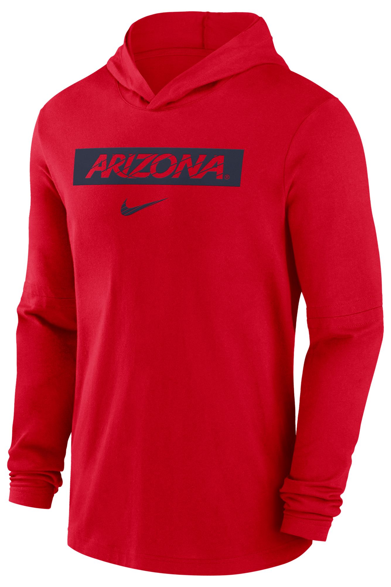 Nike Men's Arizona Wildcats Cardinal Dri-FIT Lightweight Hooded Long Sleeve T-Shirt product image