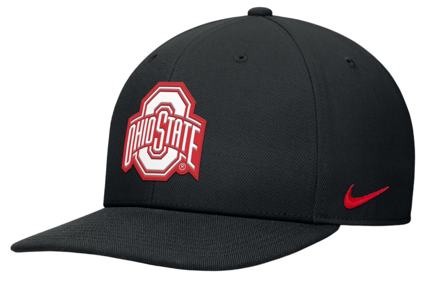 Nike Men s Ohio State Buckeyes Black Pro Flat Brim Snapback Adjustable Hat Dick s Sporting Goods