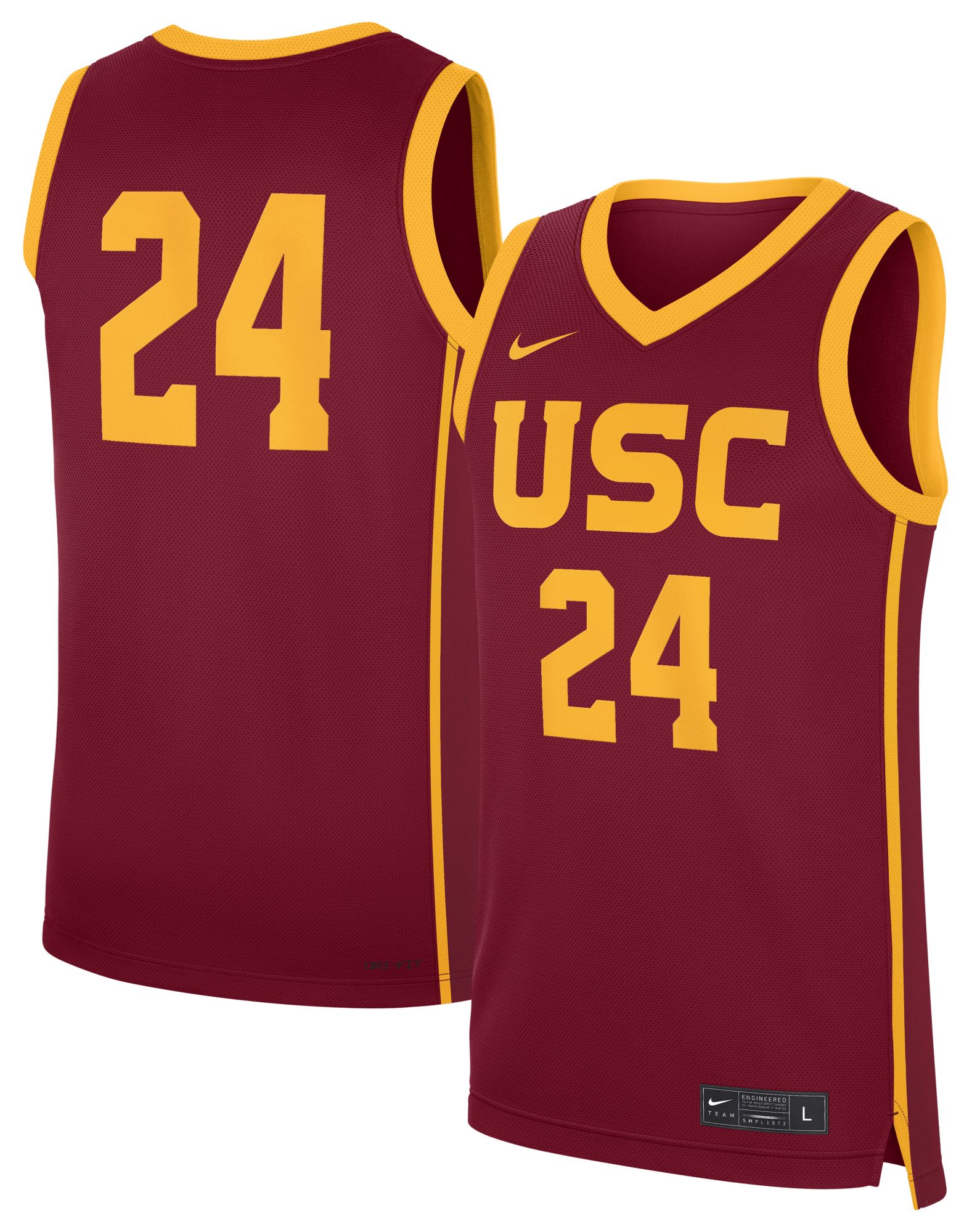 Nike Men's USC Trojans Cardinal Replica Basketball Jersey product image